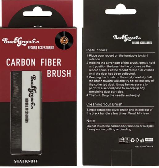 Backgroove Carbon Fiber Record Cleaning & Anti Static Brush