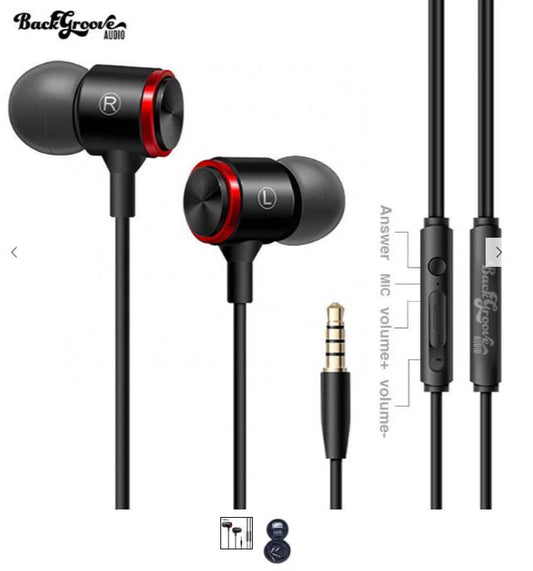 BackGroove Audio HiFi Corded Noise Cancelling Earbuds