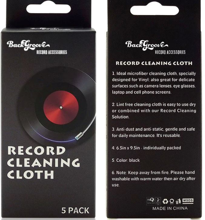 BackGroove Record Cleaning Cloth - 5 Pack