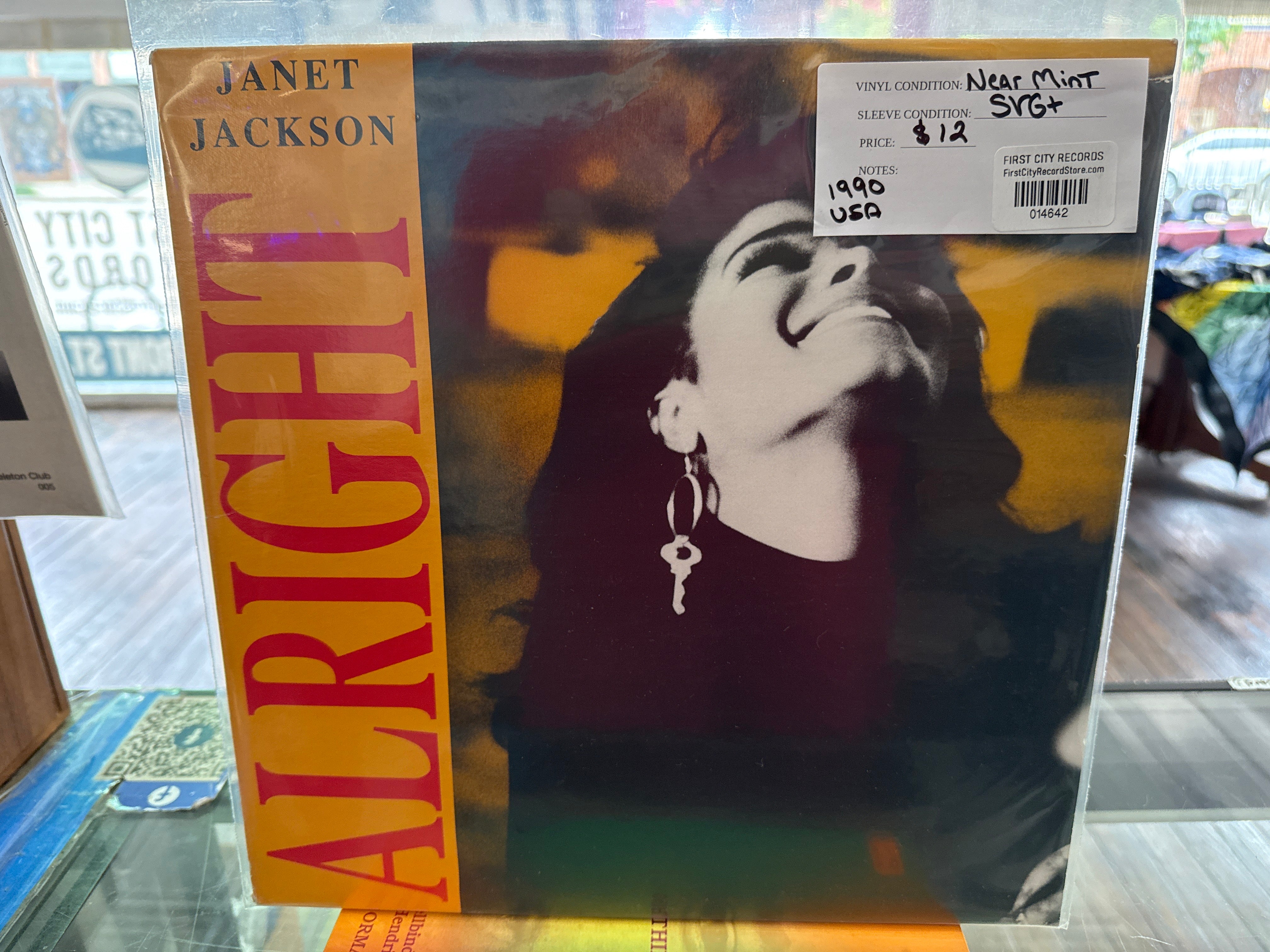 Janet Jackson - Alright 12" (1990, USED)