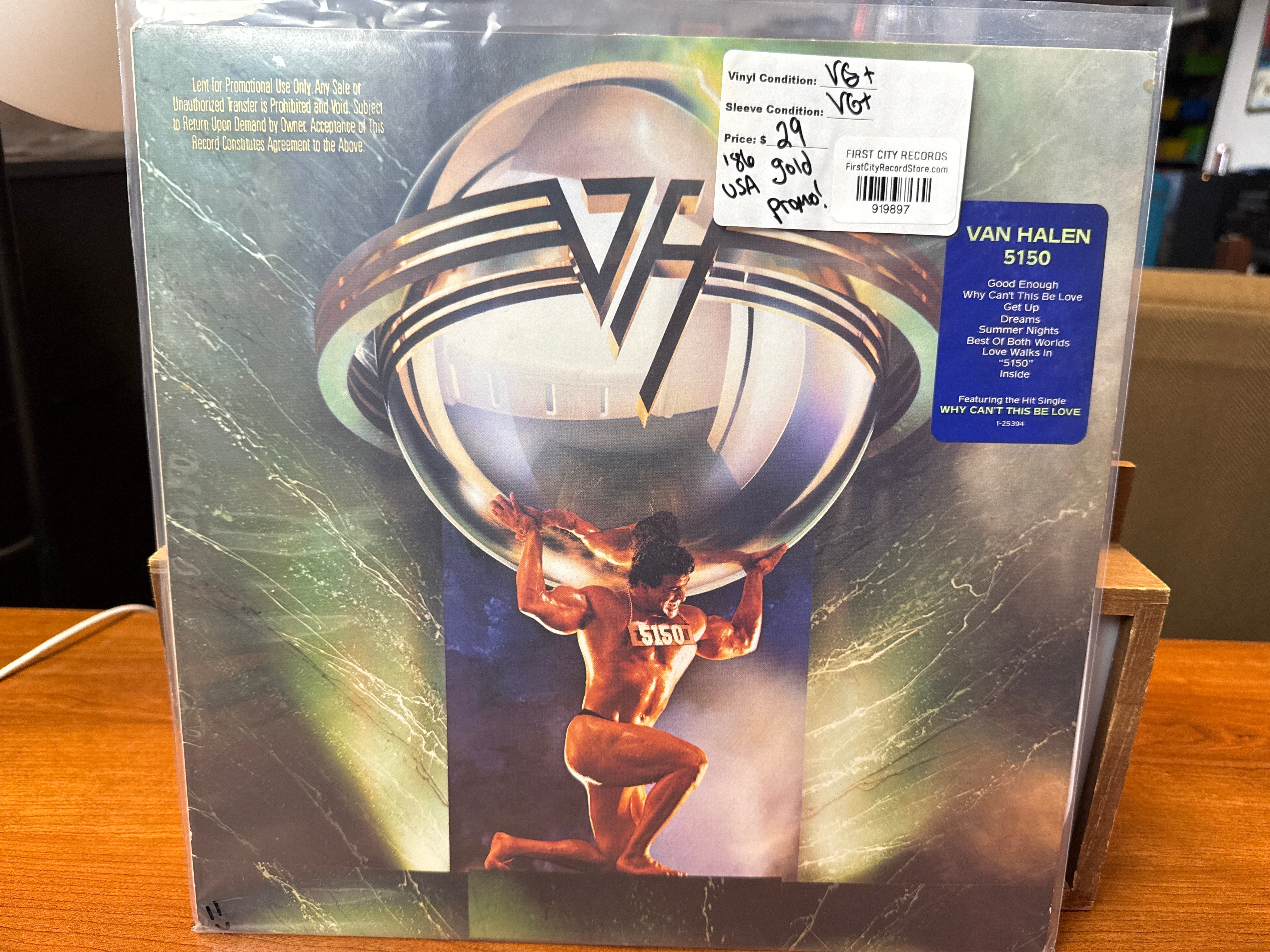 Van Halen - 5150 (1986, Gold Promo, USED)