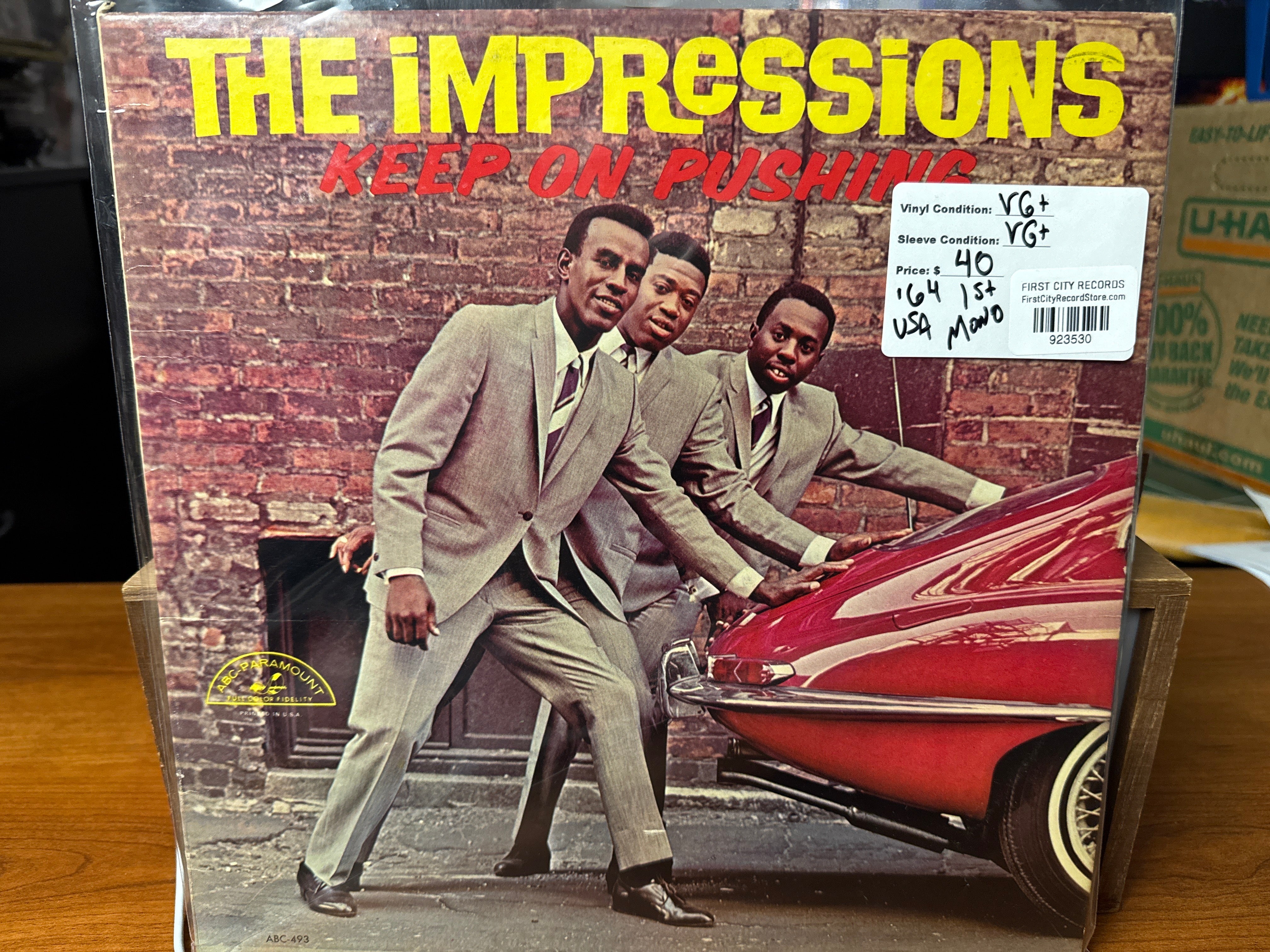Impressions - Keep On Pushing (1964, 1st Mono Pressing, USED)
