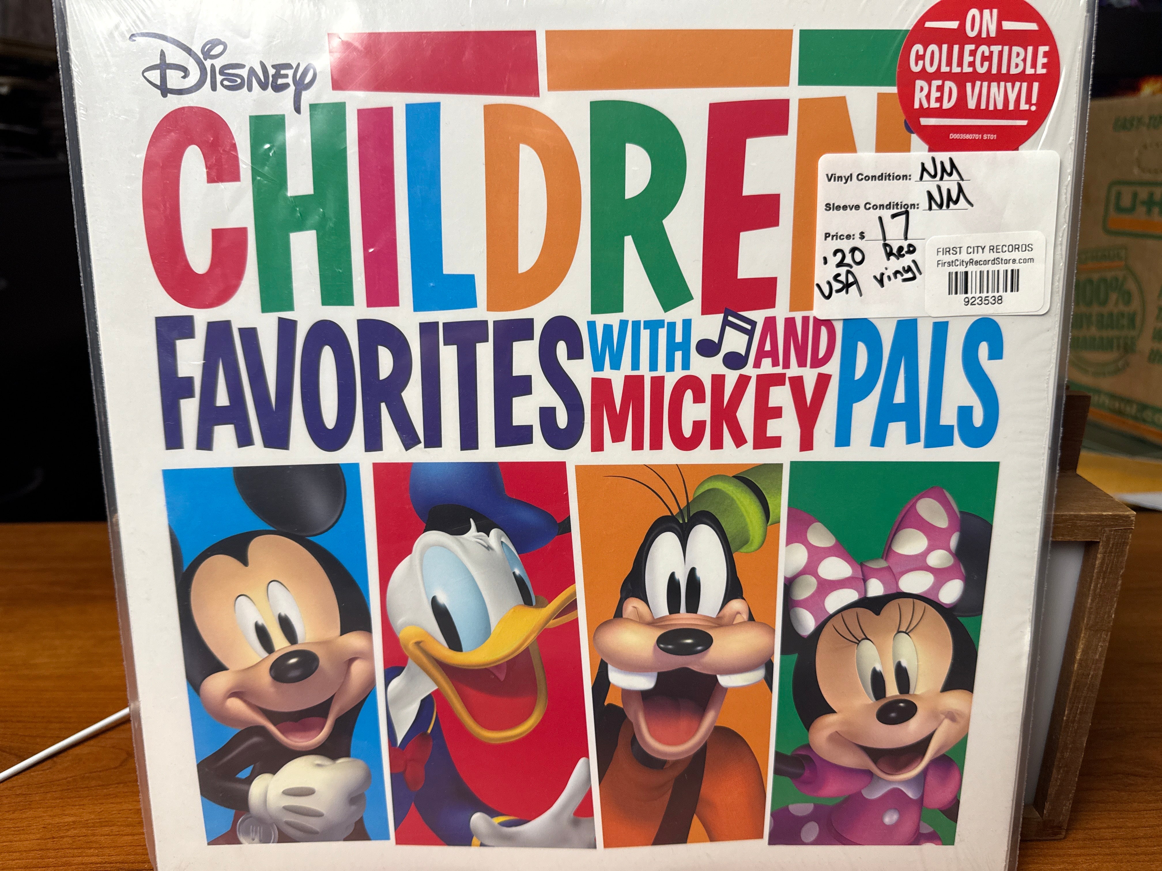 Disney Children's Favorites with Mickey and Pals (Red Vinyl, USED)