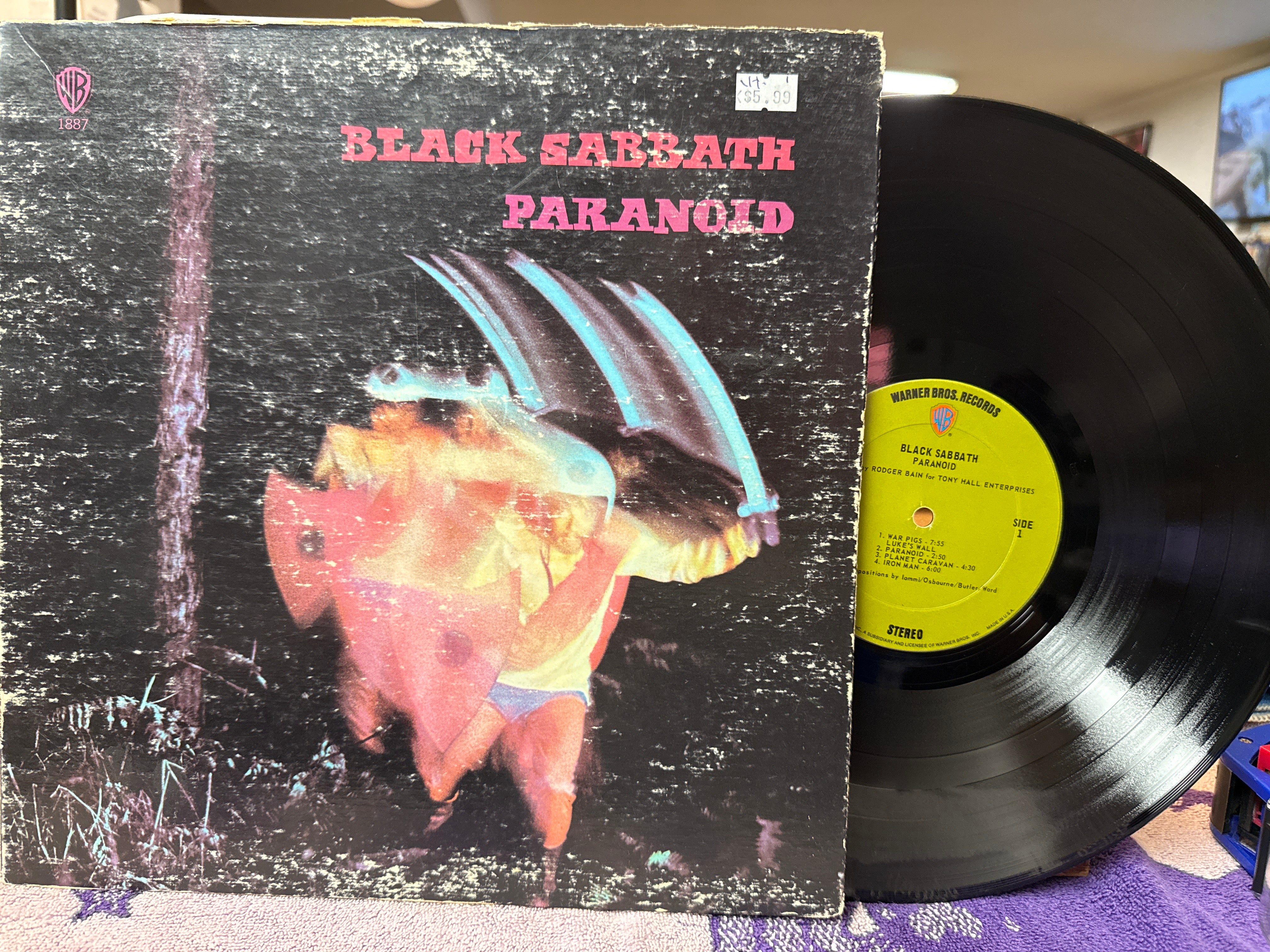 Black Sabbath - Paranoid (1971, 1st Pressing, USED)