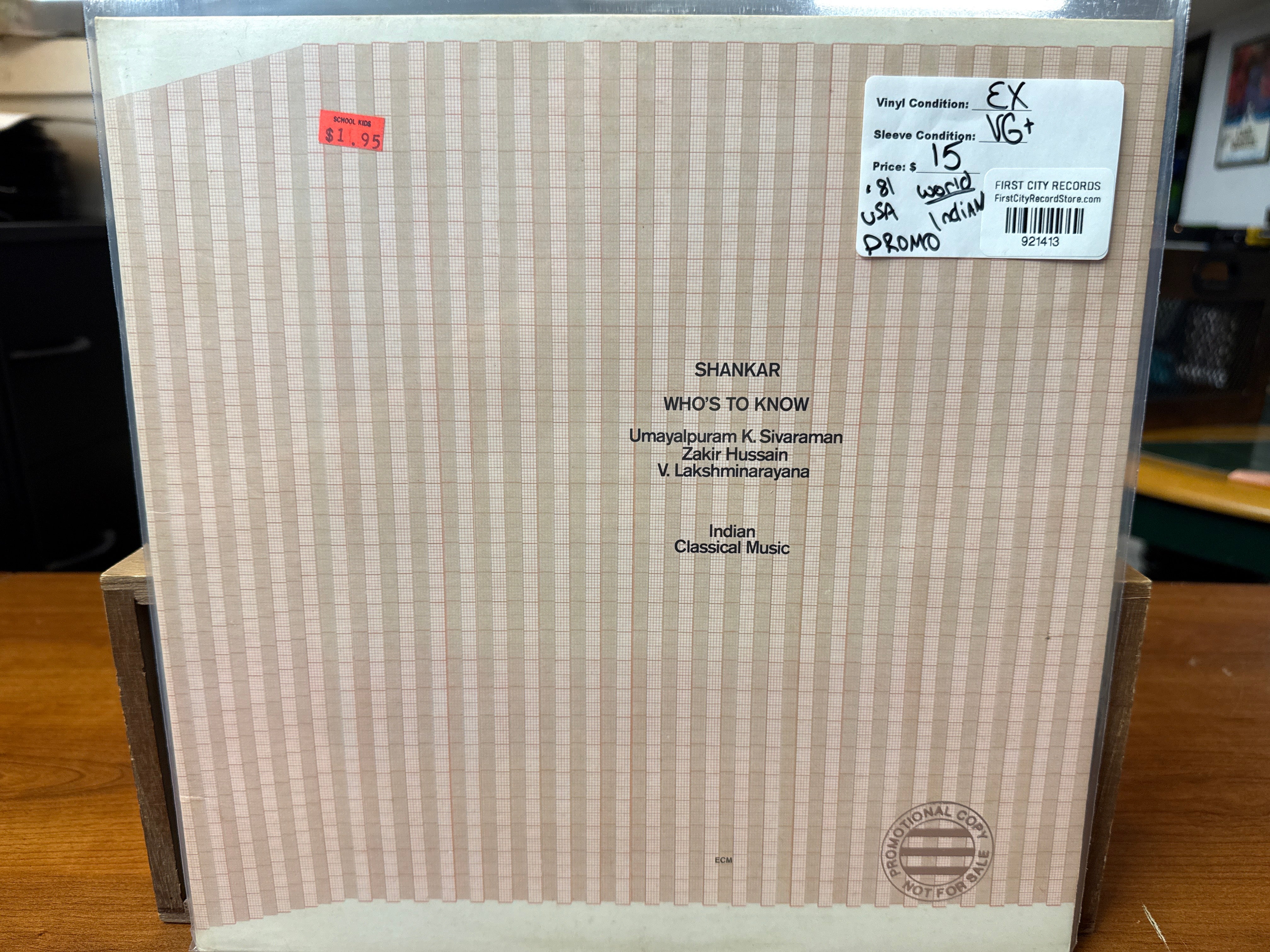 Shankar - Who's To Know (1981 USA, Promo, USED)