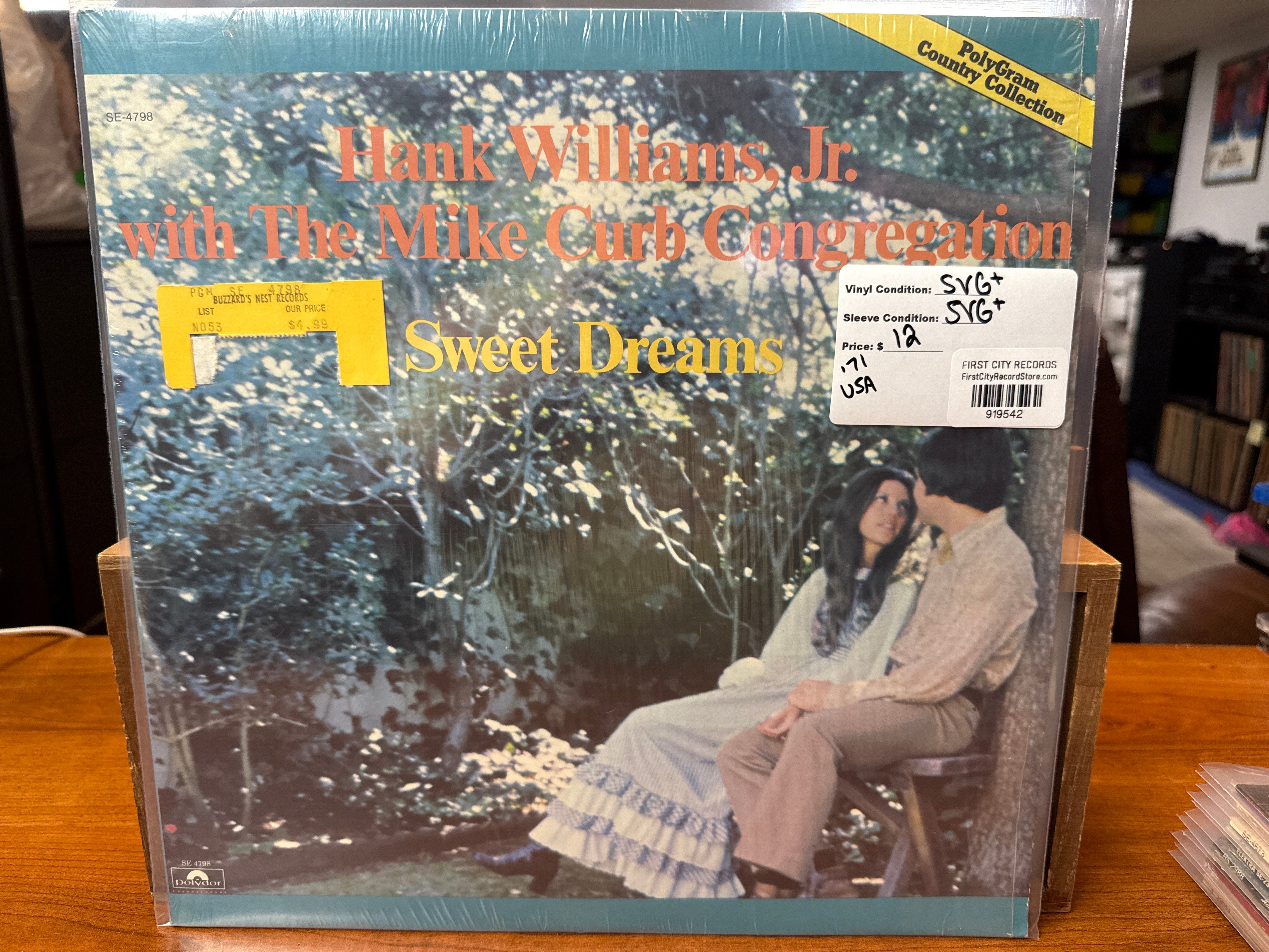 Hank Williams Jr with the Mike Curb Congregation - Sweet Dreams (1971, USED)