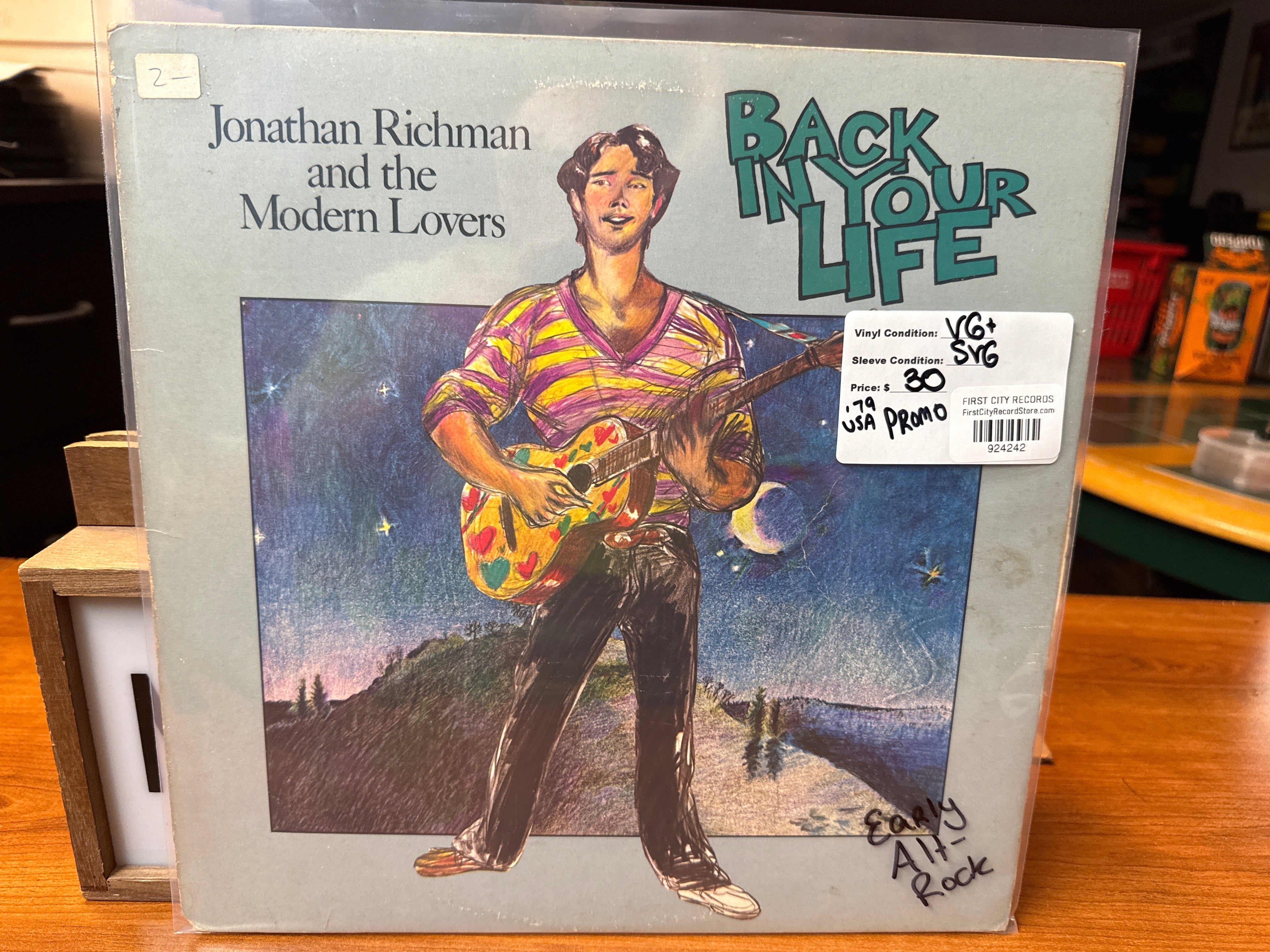 Jonathan Richman & The Modern Lovers ‎– Back In Your Life (1979, Promo, USED)