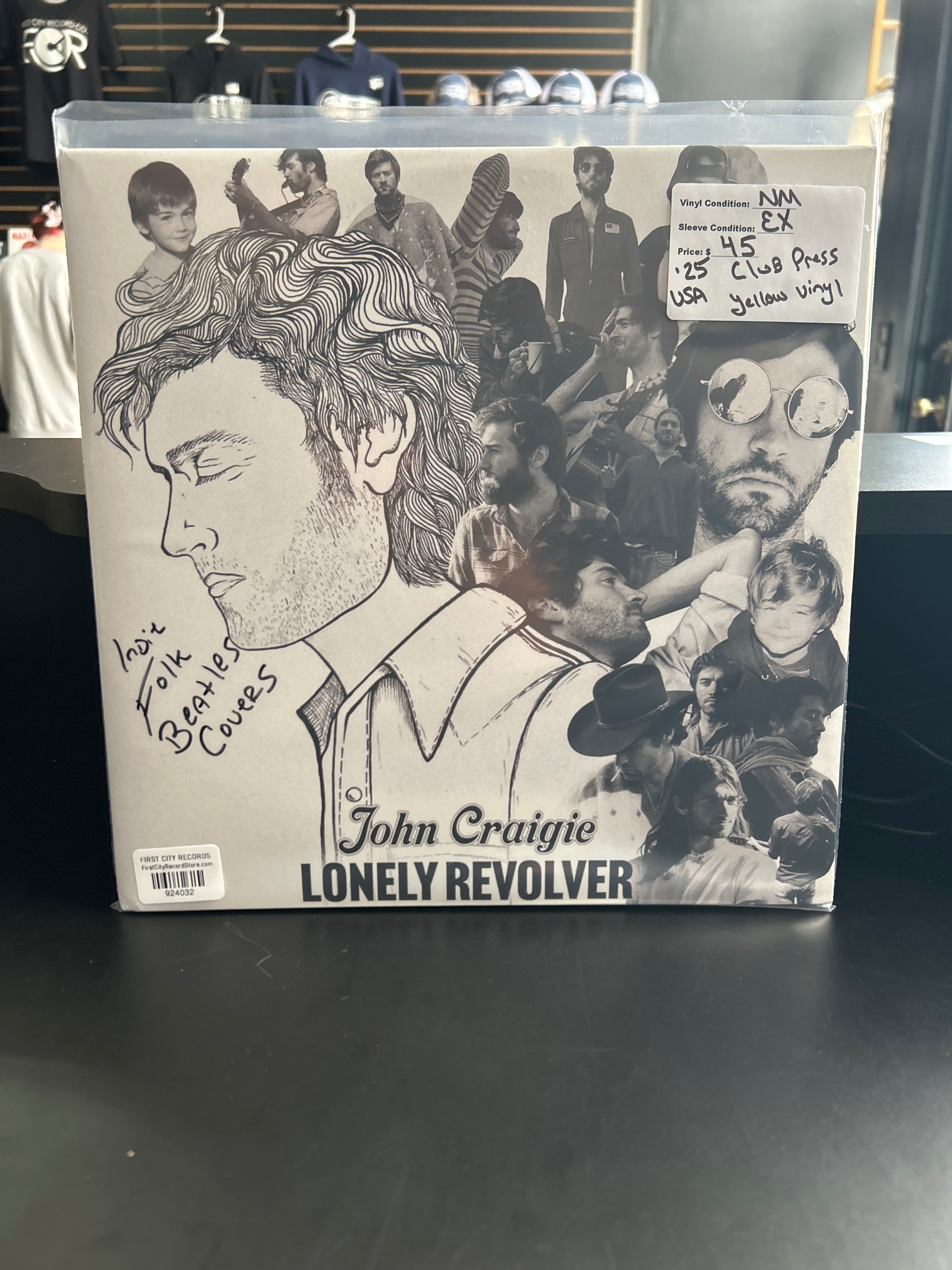 John Craigie - Lonely Revolver (2025, Club Pressing, Yellow Vinyl, USED)