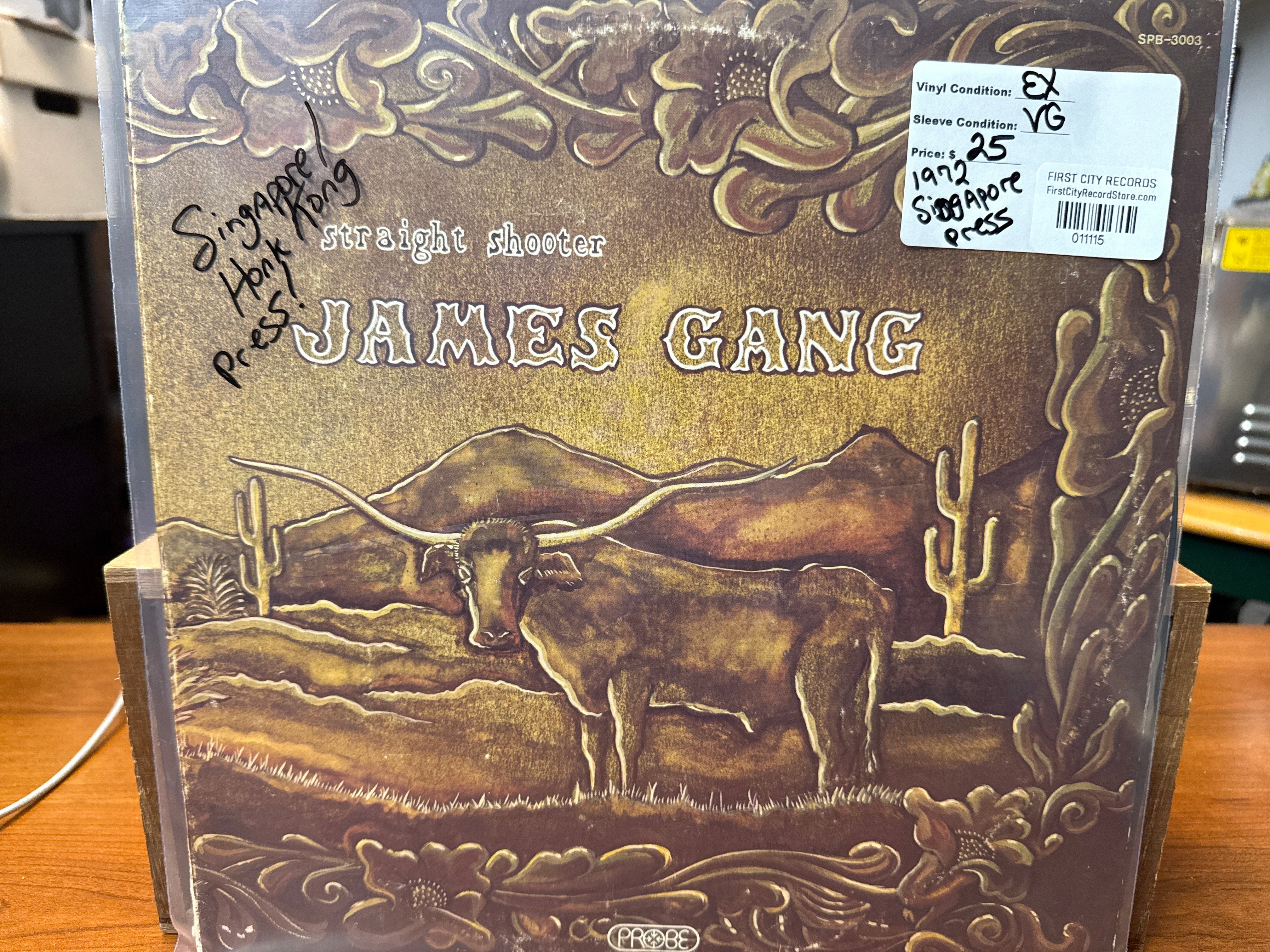 James Gang - Straight Shooter (1972, Singapore Pressing, USED)