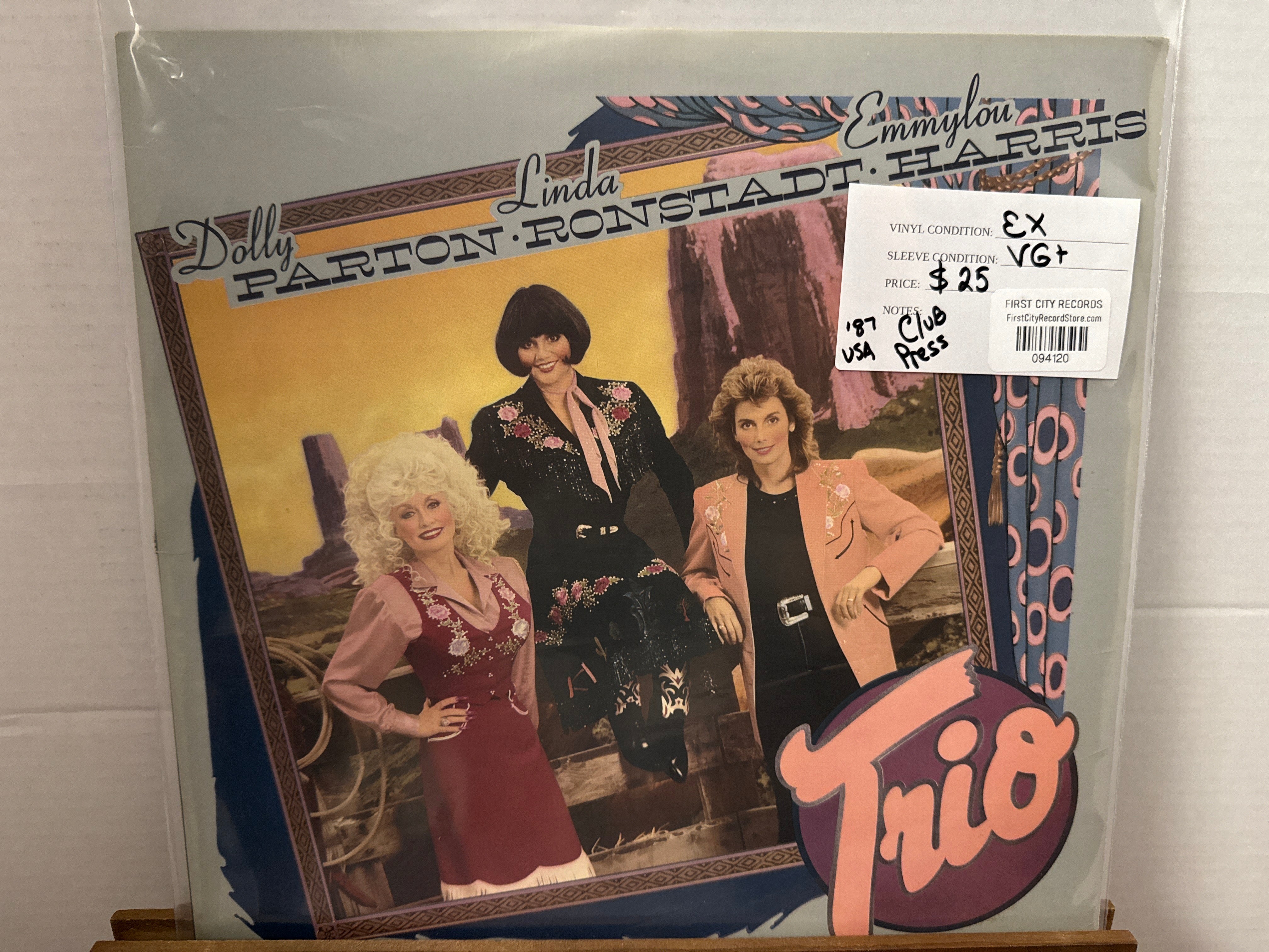 Dolly Parton, Linda Ronstadt, Emmylou Harris - Trio (Club Pressing, USED)