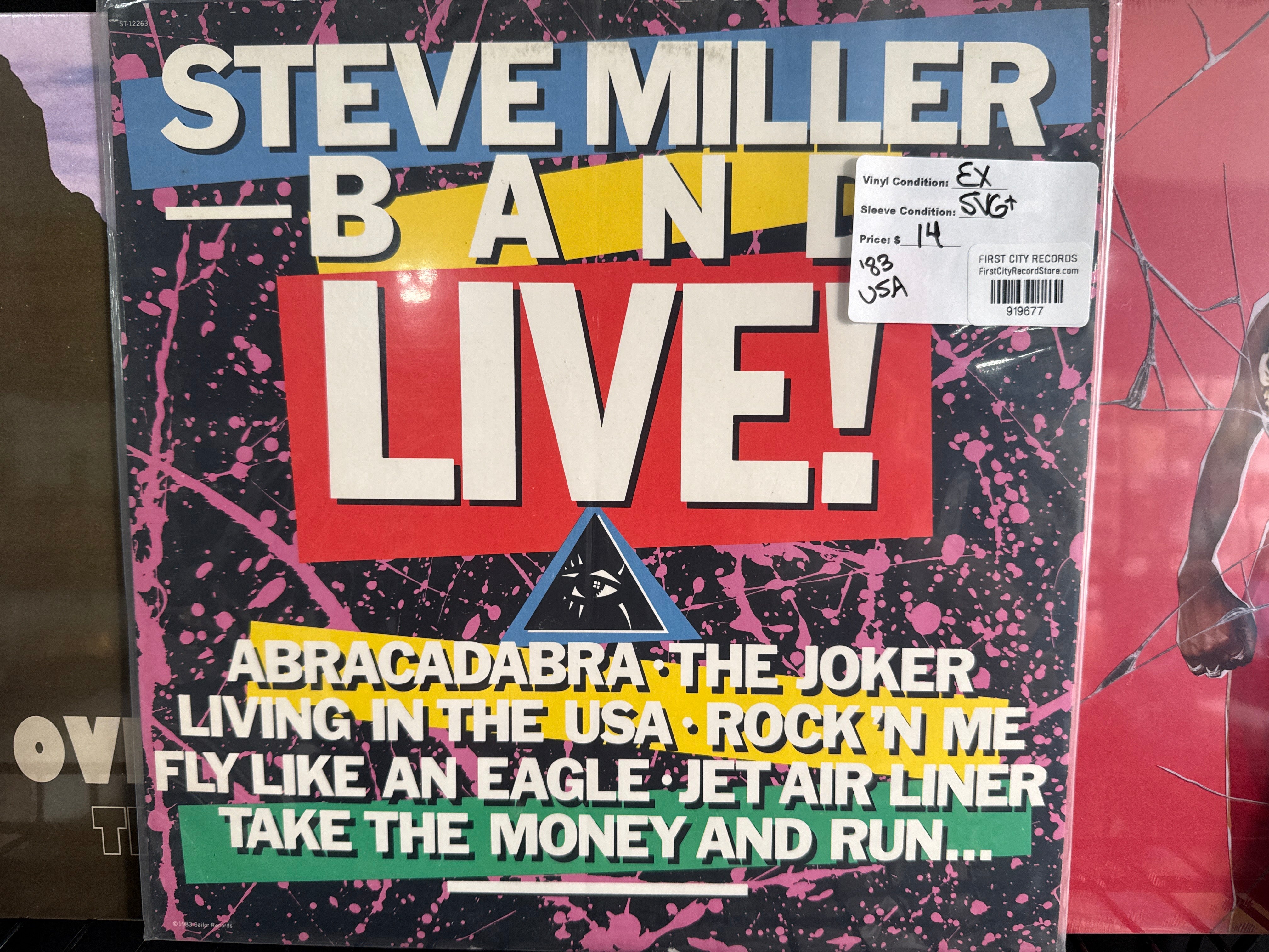 Steve Miller Band - LIVE! (1983, USED)