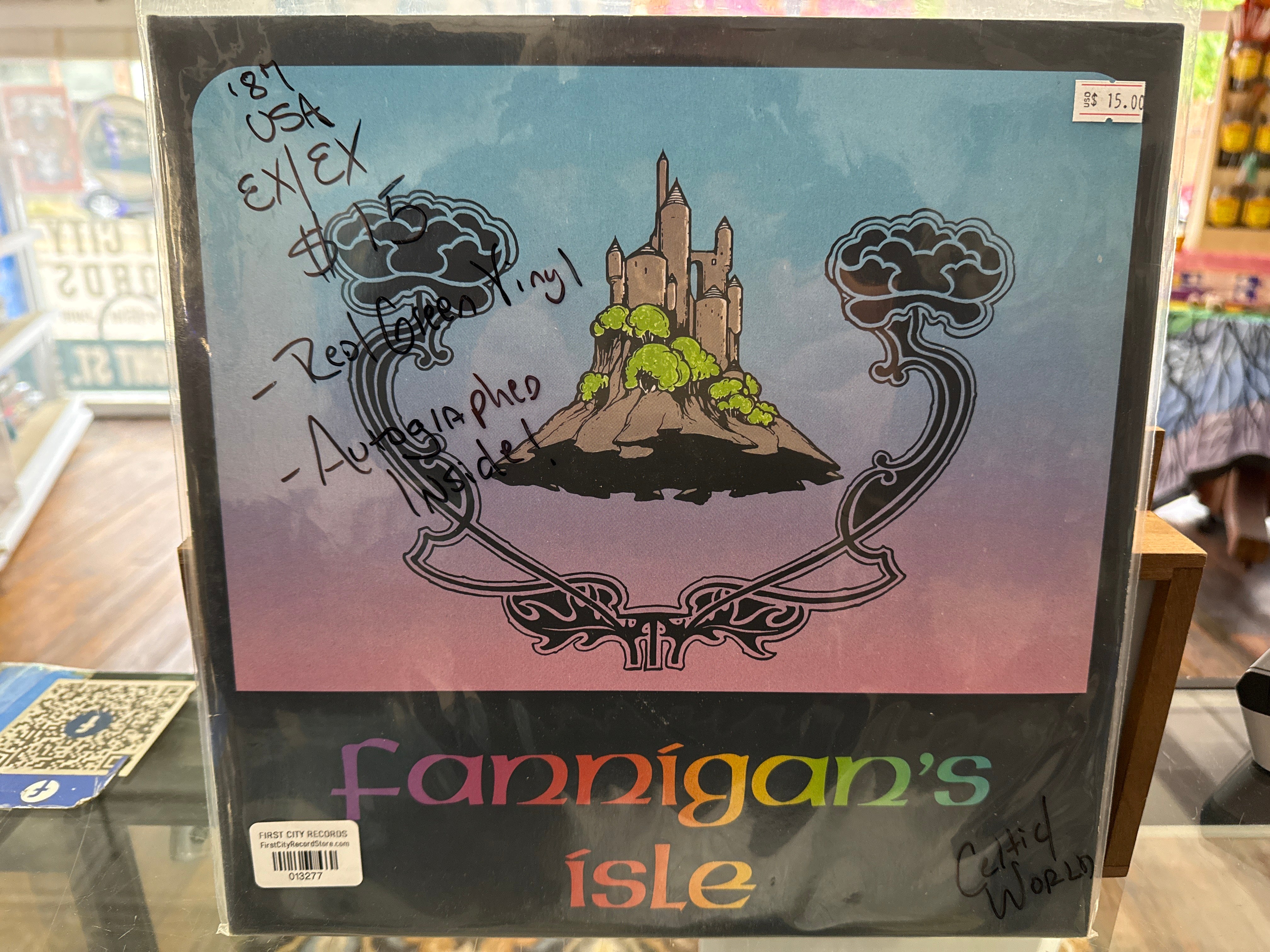 Fannigan's Isle (1987, Colored Vinyl, Autographed, USED)