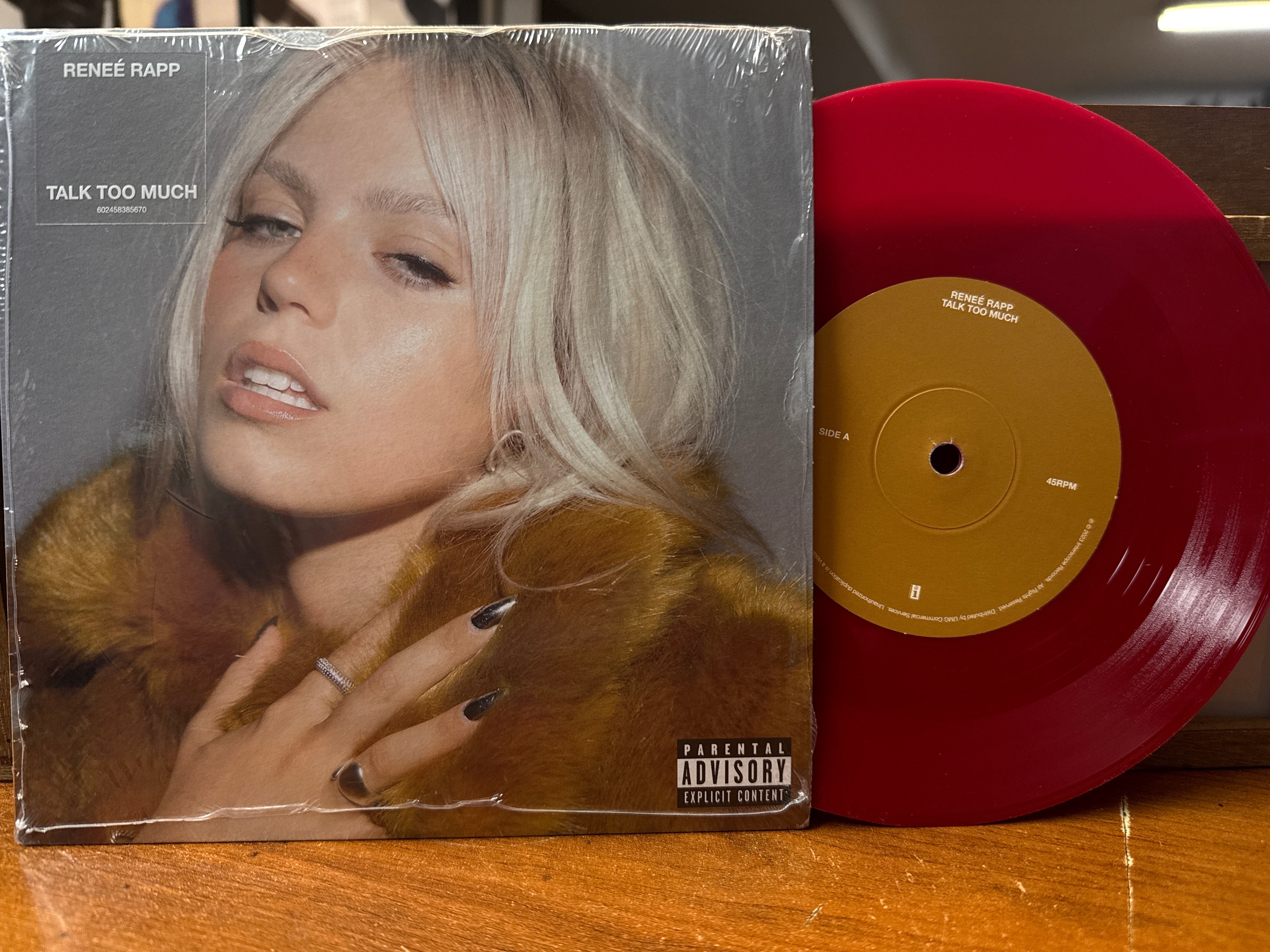 Renee Rapp - Talk Too Much (Limited Edition, Red Vinyl, 7 Inch, USED)