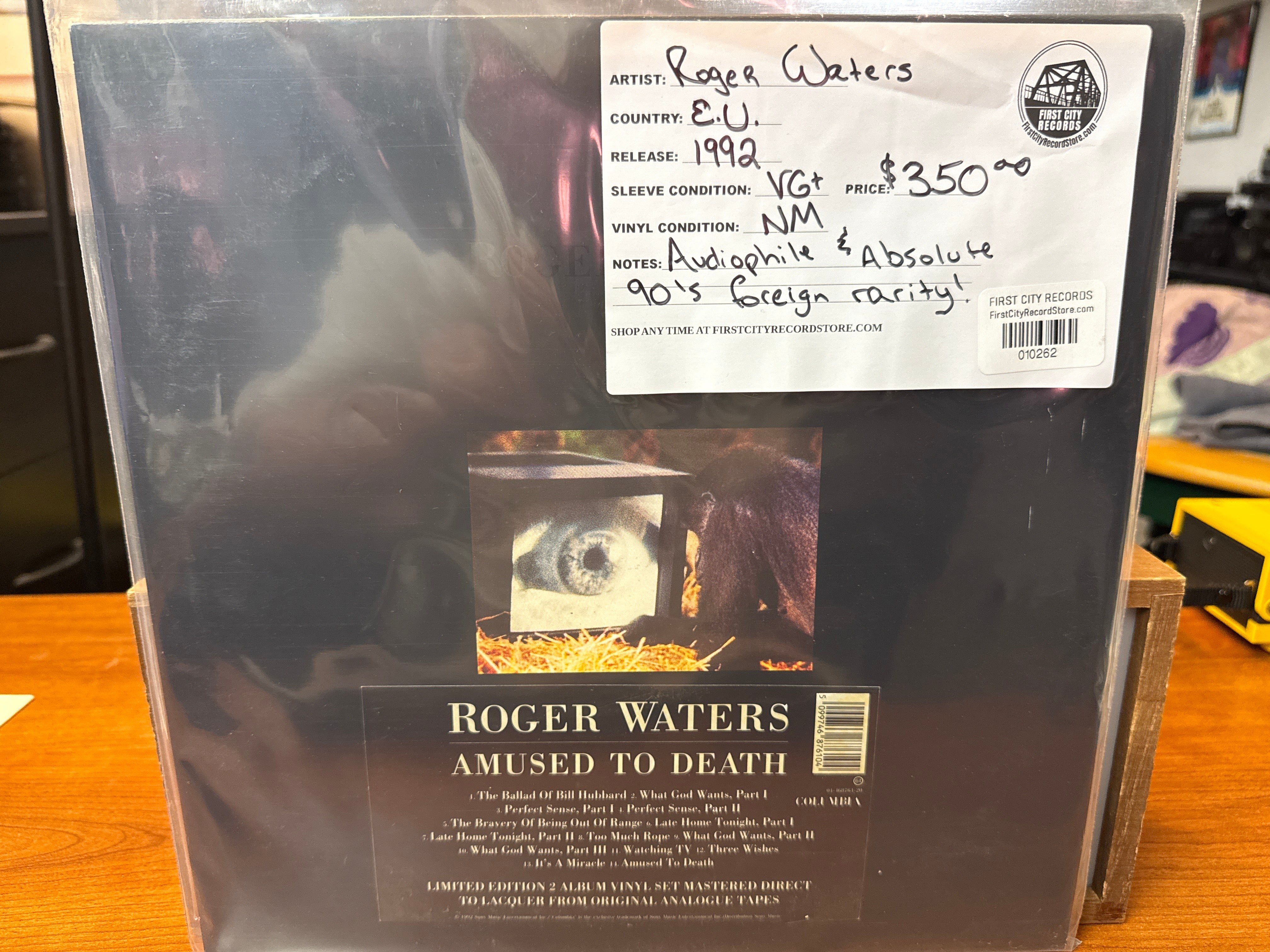 Roger Waters - Amused To Death (1992, E.U. Pressing, USED)