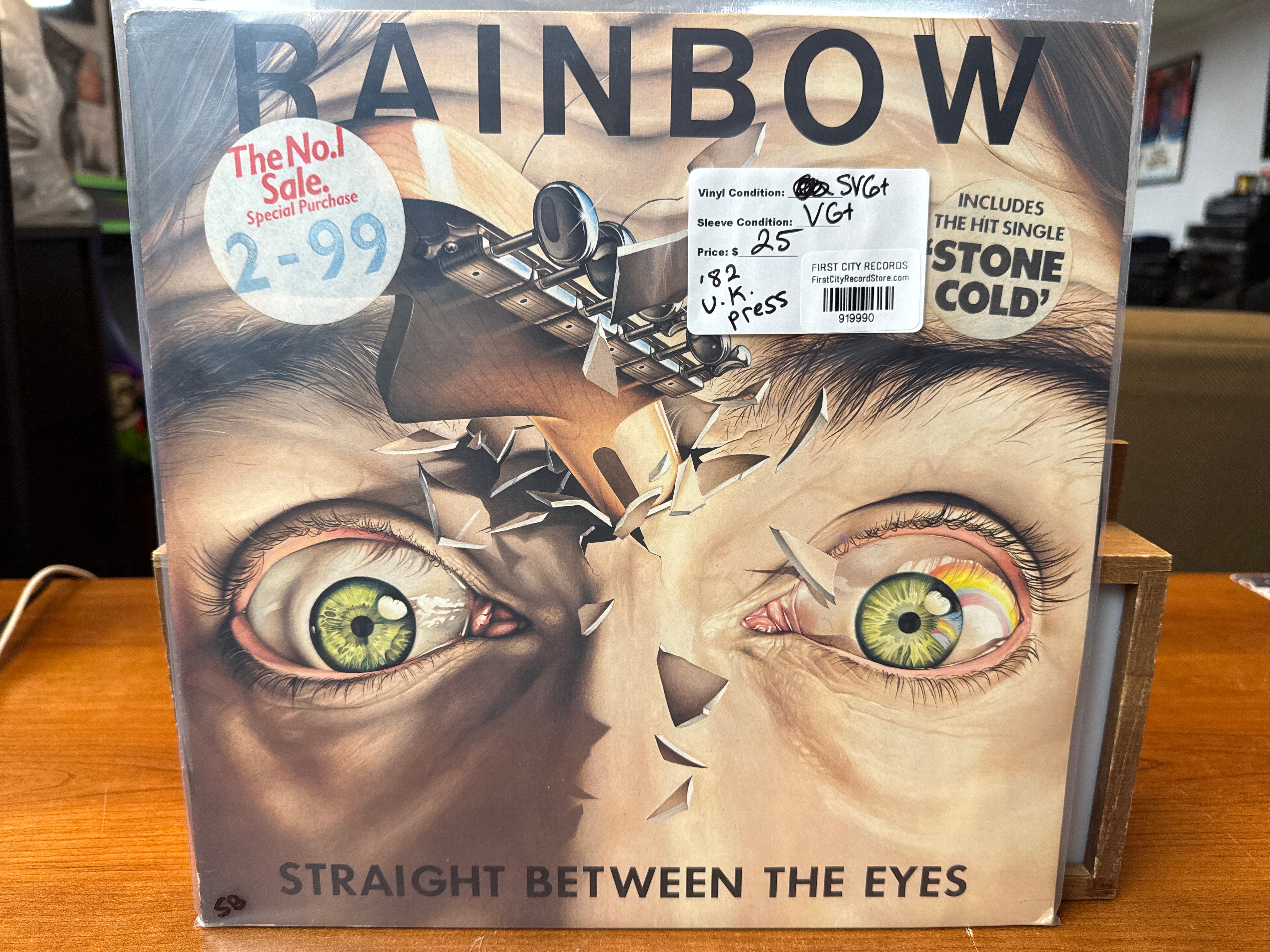 Rainbow - Straight Between The Eyes (1982 U.K. Press, USED)