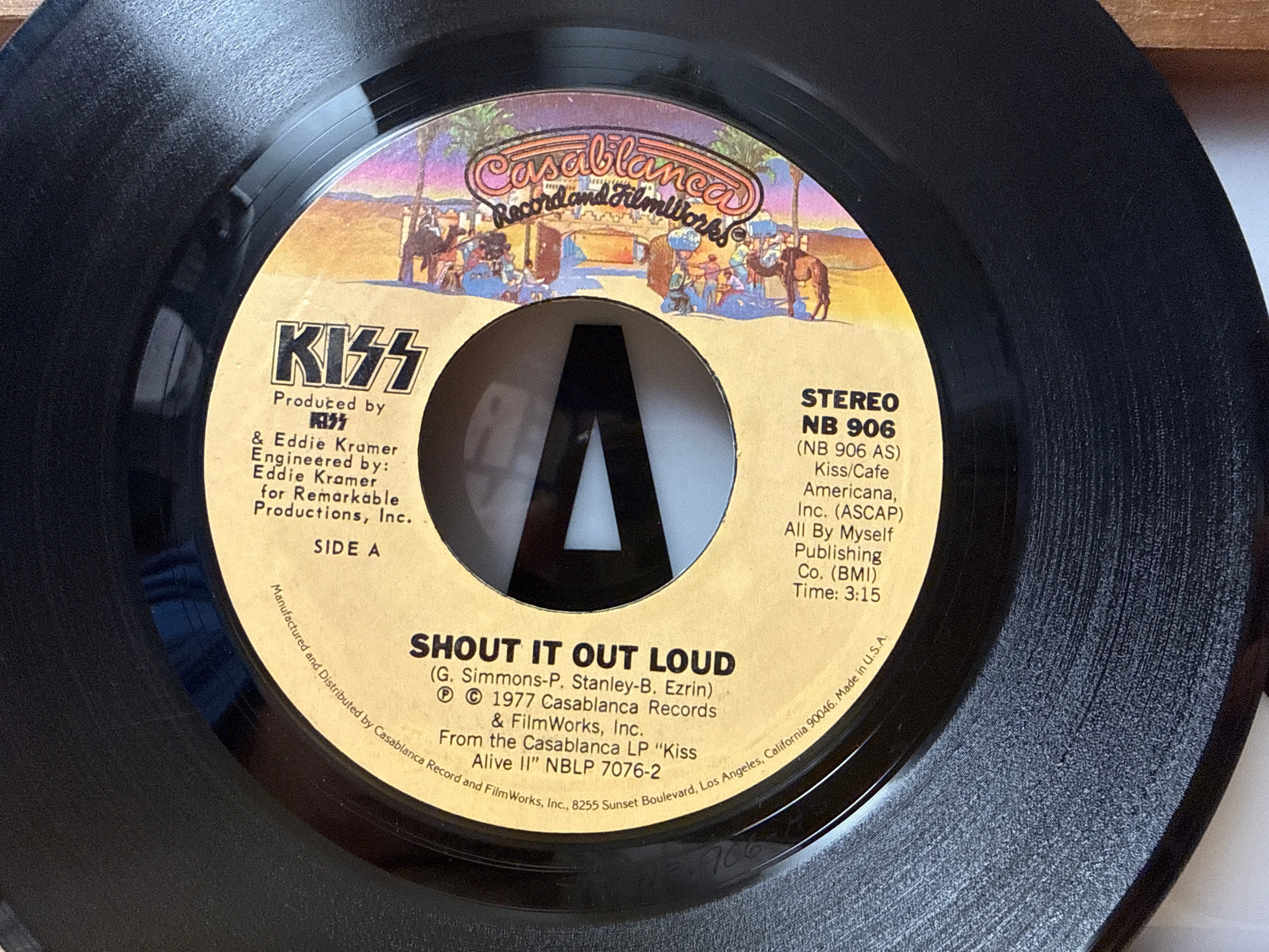 Kiss - Shout It Out Loud/Nothin' To Lose (1977, 7")
