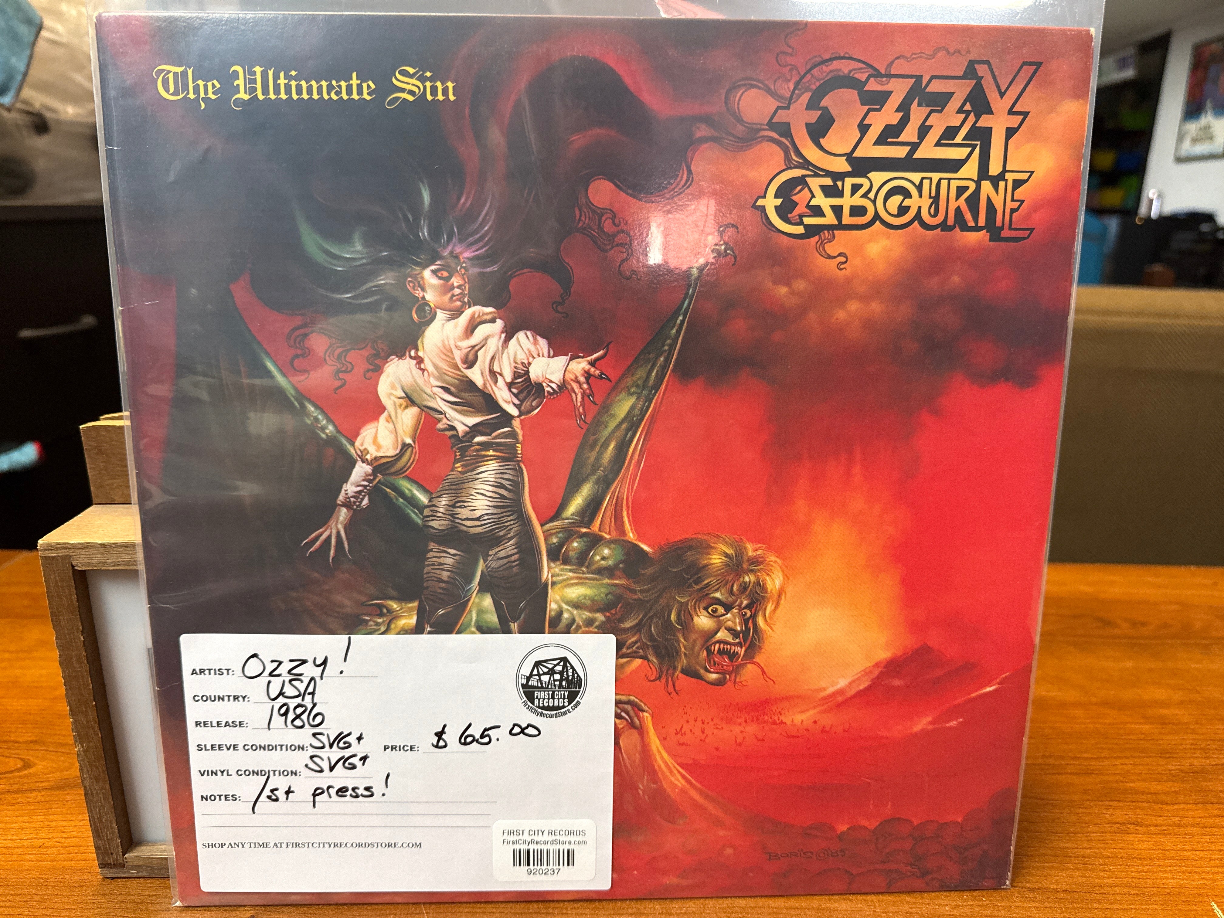 Ozzy Osbourne - Ultimate Sin (1986, USED)