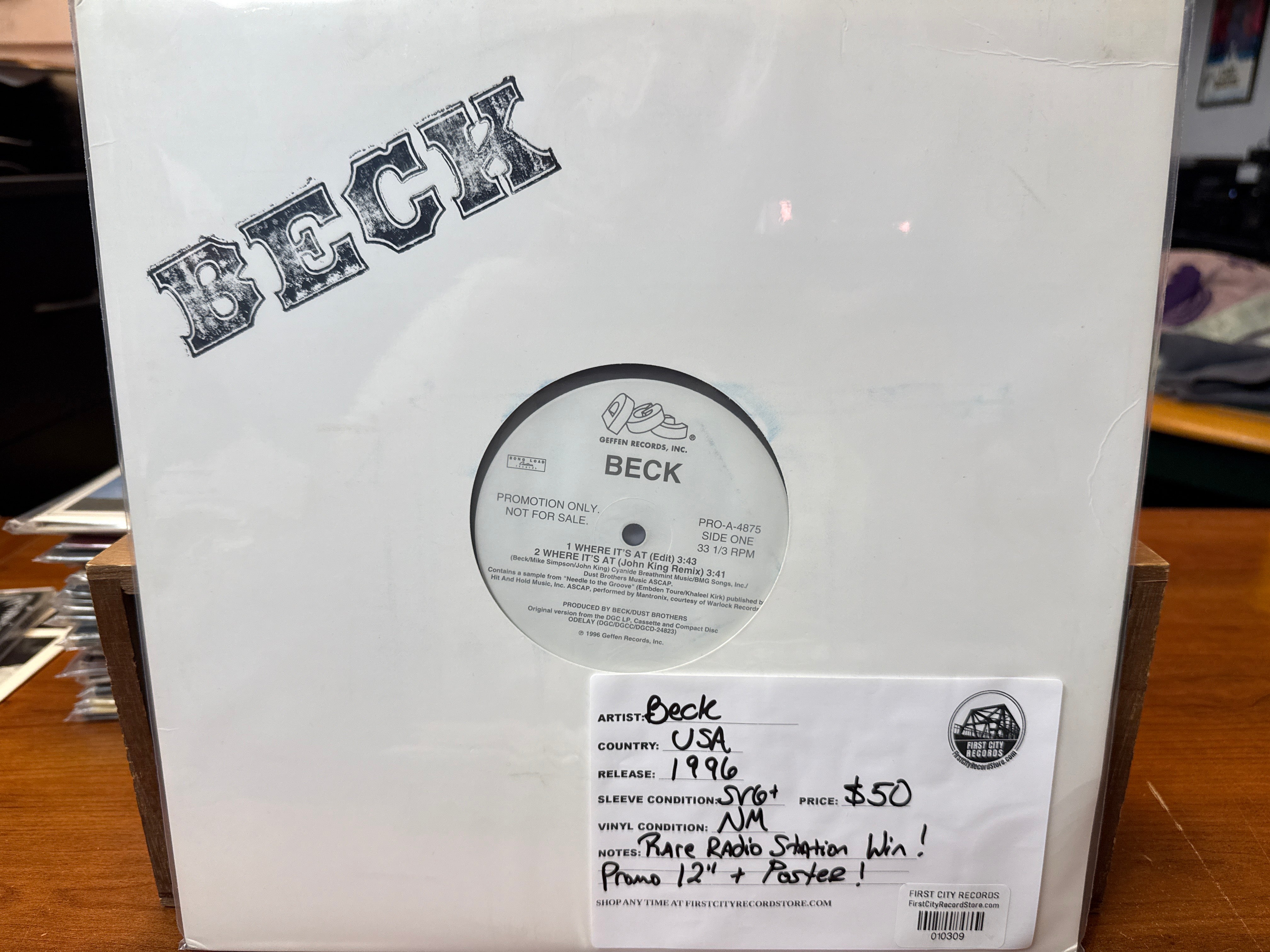 Back - Where It's At (Promo, 12" Single, Poster, USED)