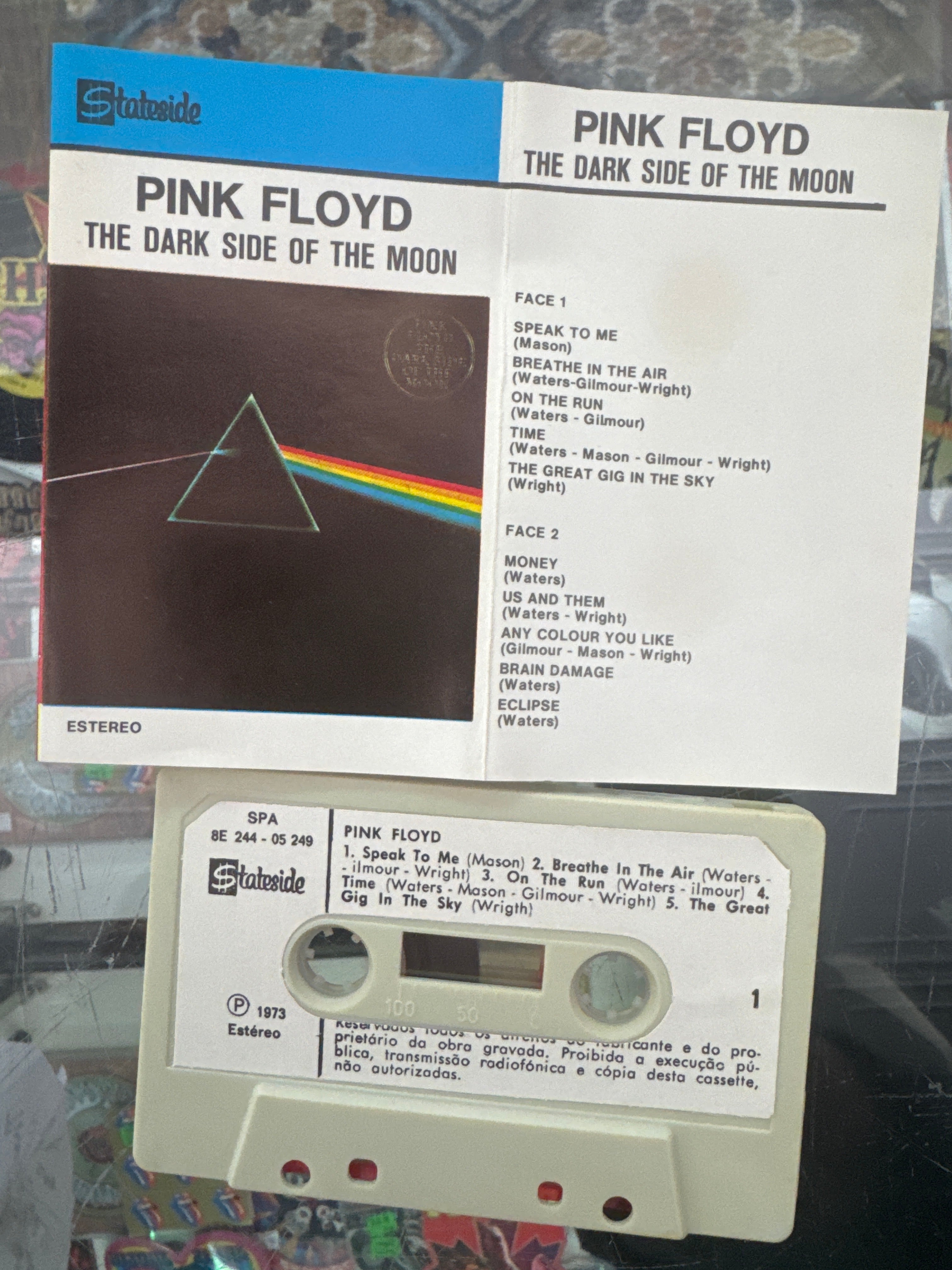 Pink Floyd - Dark Side of the Moon (1973 Portuguese, CASSETTE)