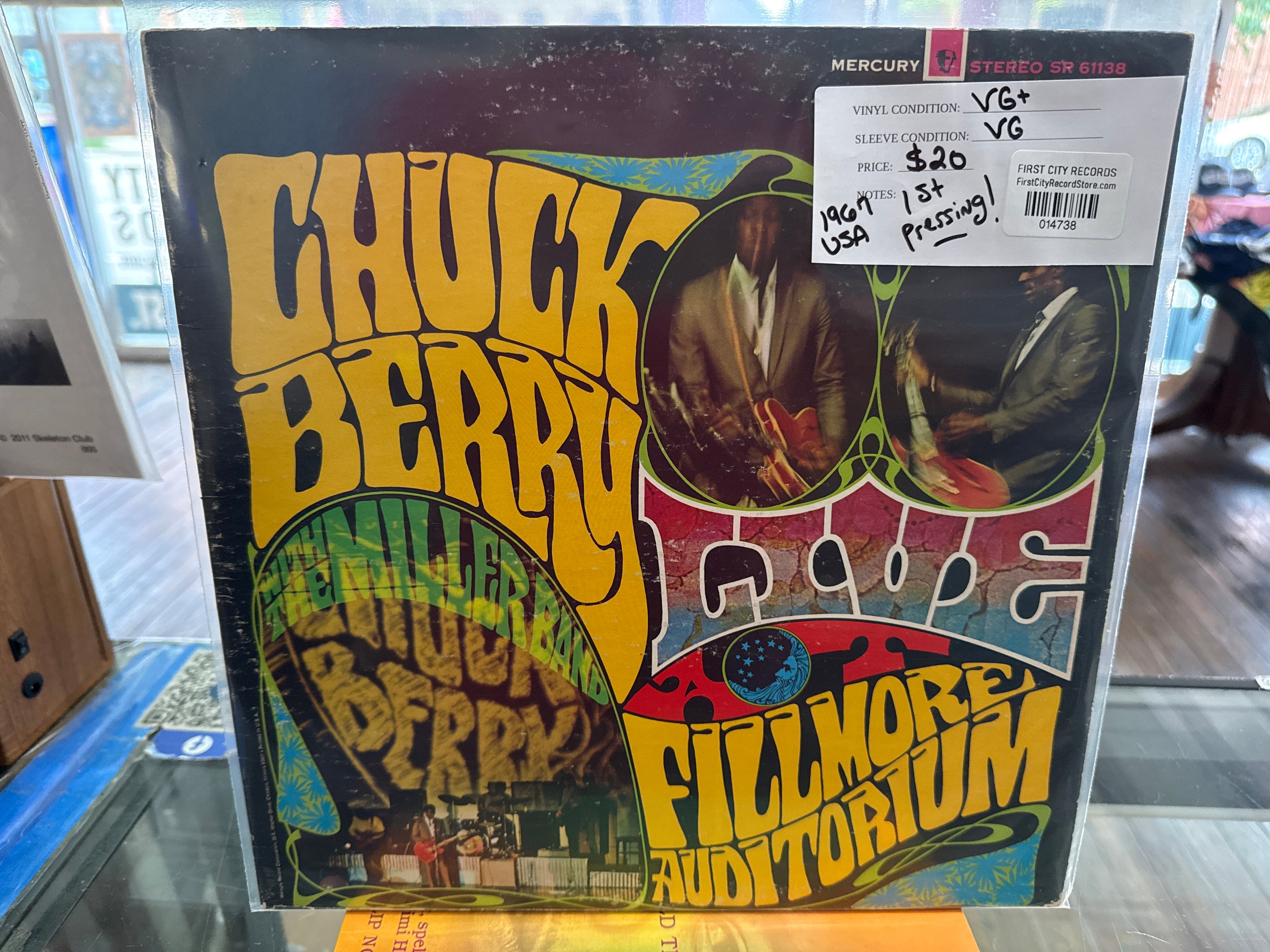 Chuck Berry - Live at the Fillmore Auditorium (1967 1st Pressing, USED)