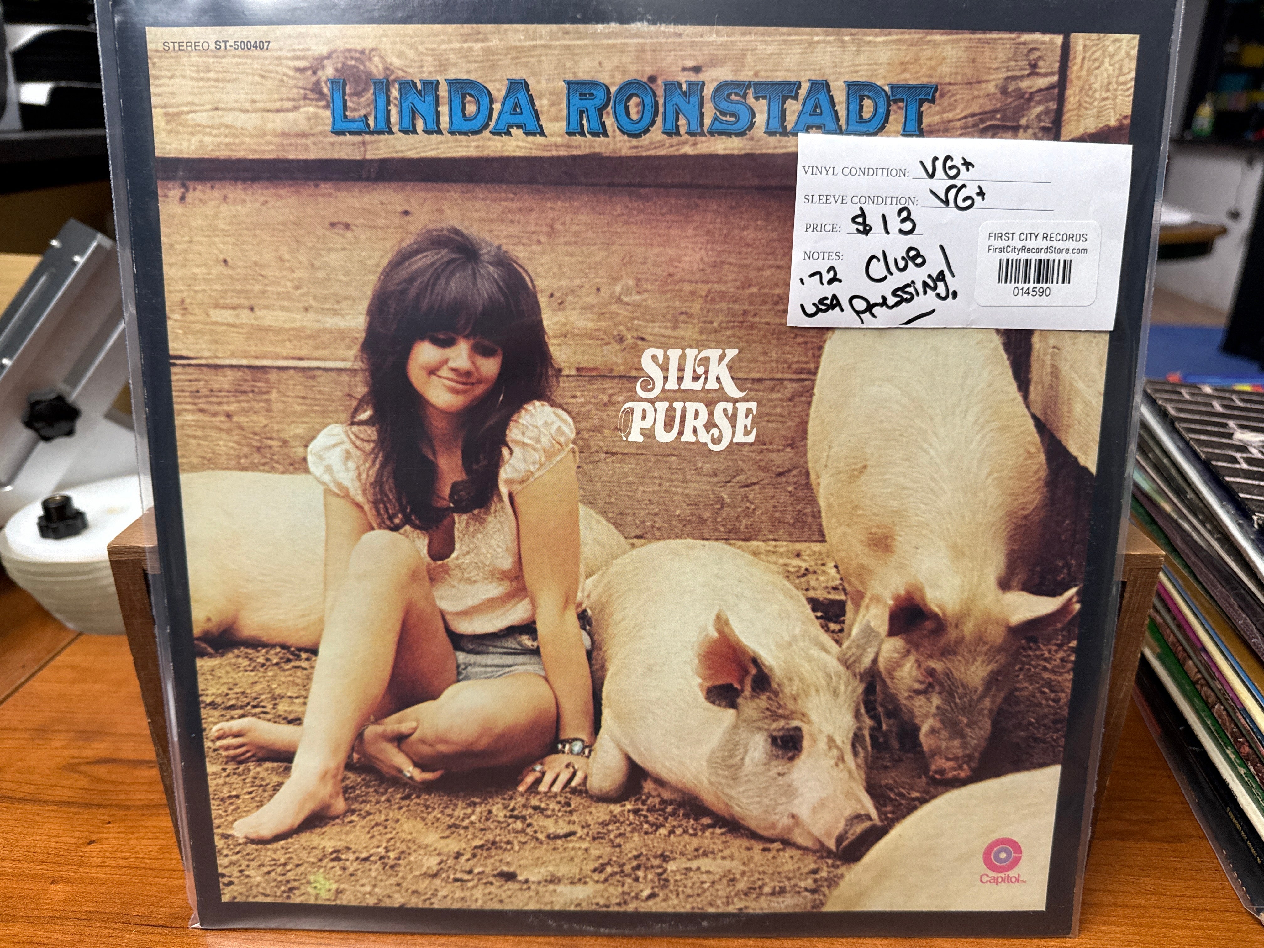 Linda Ronstadt ‎– Silk Purse (1972 Club Pressing, USED)