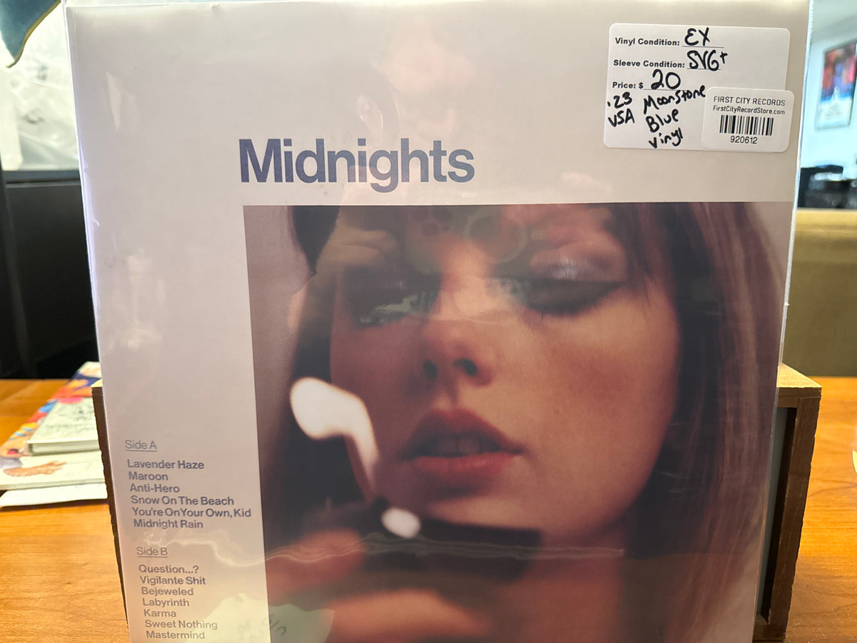Taylor Swift - Midnights (2023, Moonstone Blue Vinyl, USED)
