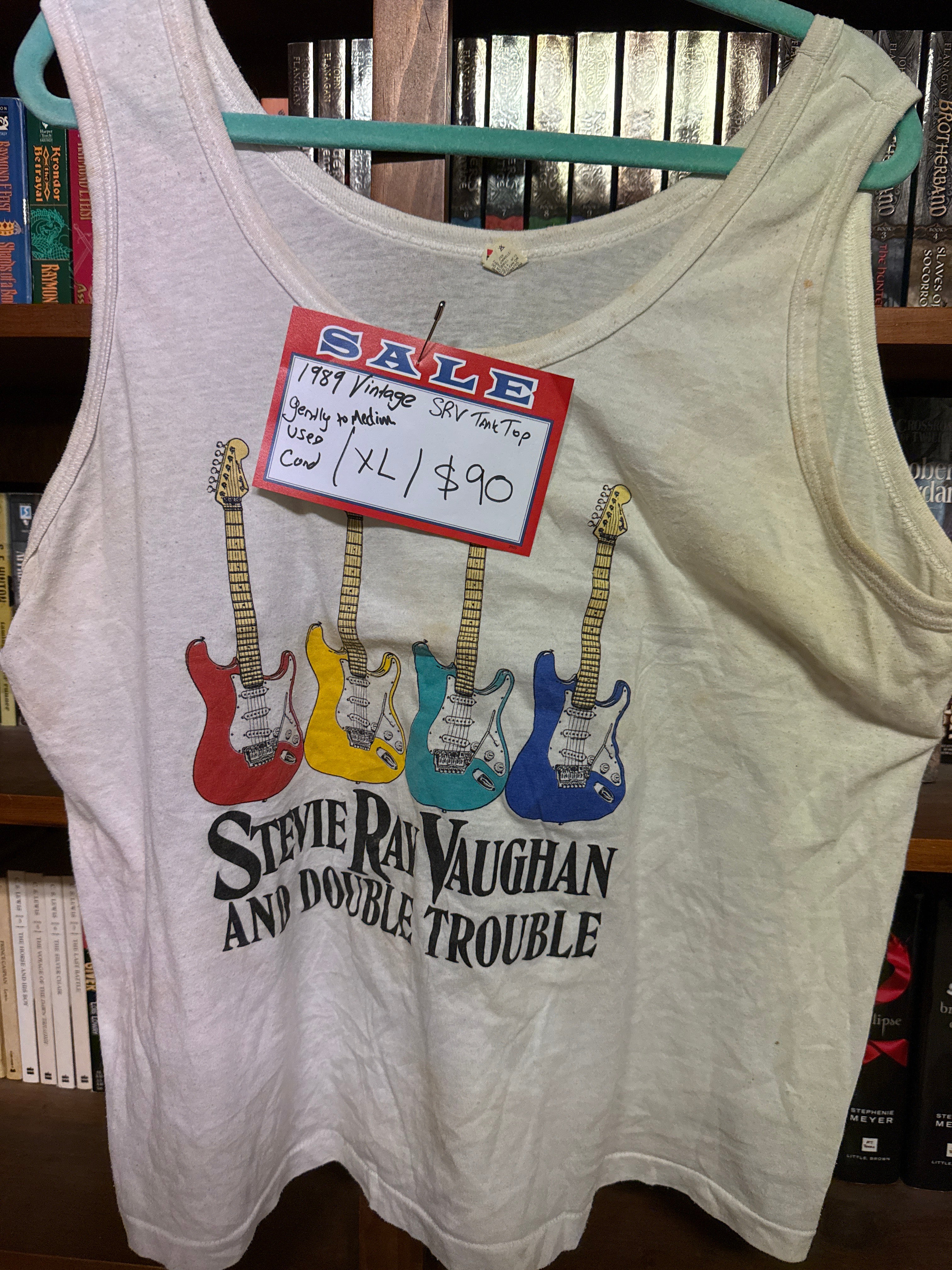 Stevie Ray Vaughan and Double Trouble 1989 Tank Top