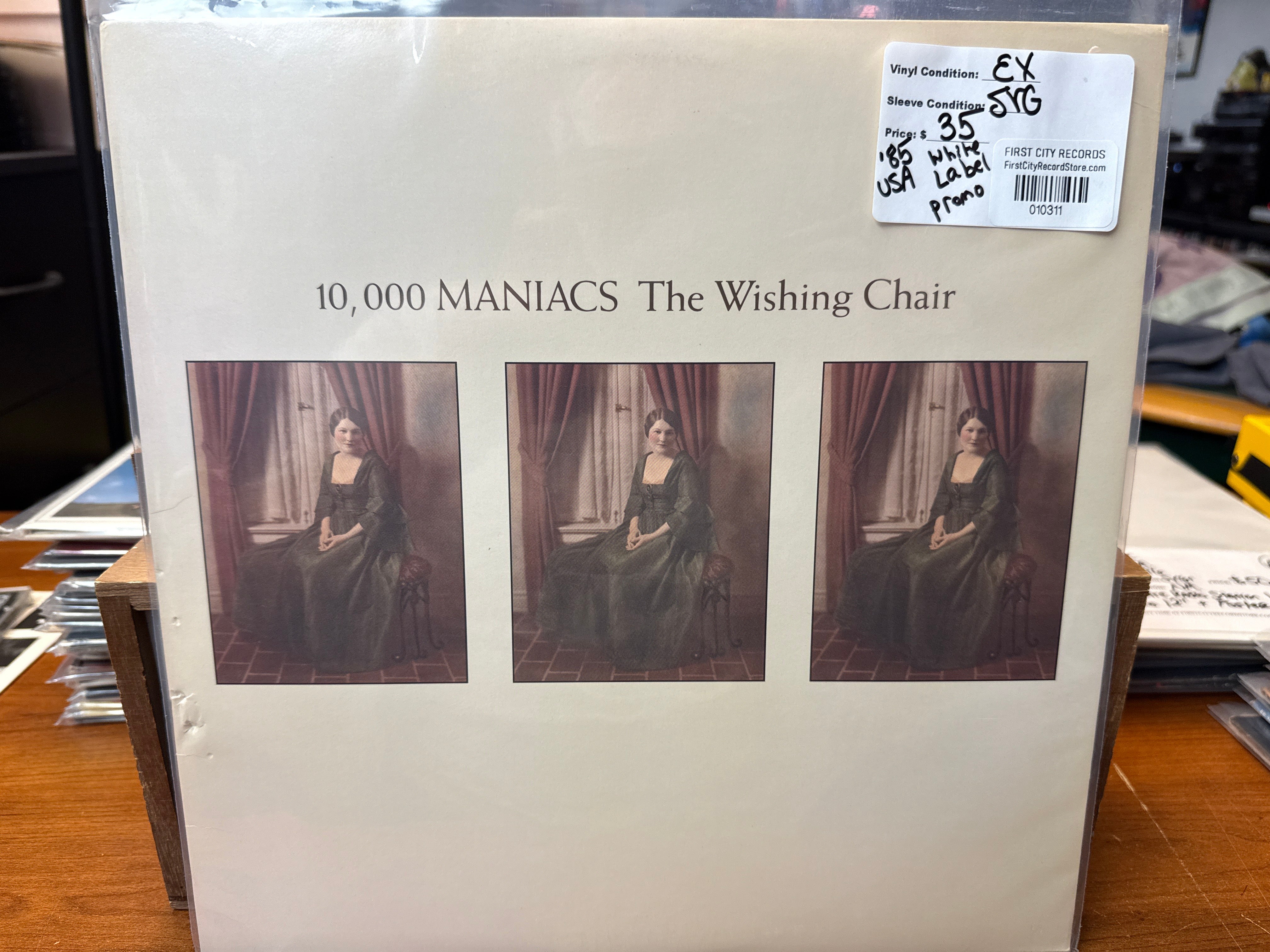 10,000 Maniacs - The Wishing Chair (1985, White Label Promo, USED)