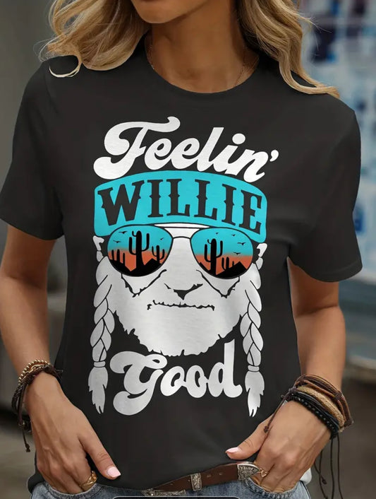 Feelin Willie Good Black Shirt