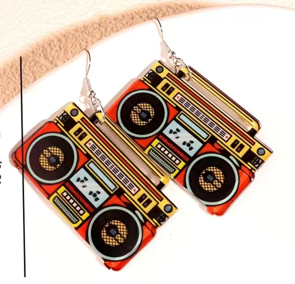 Boombox Earrings