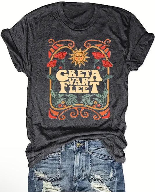 Greta Van Fleet Grey Shirt