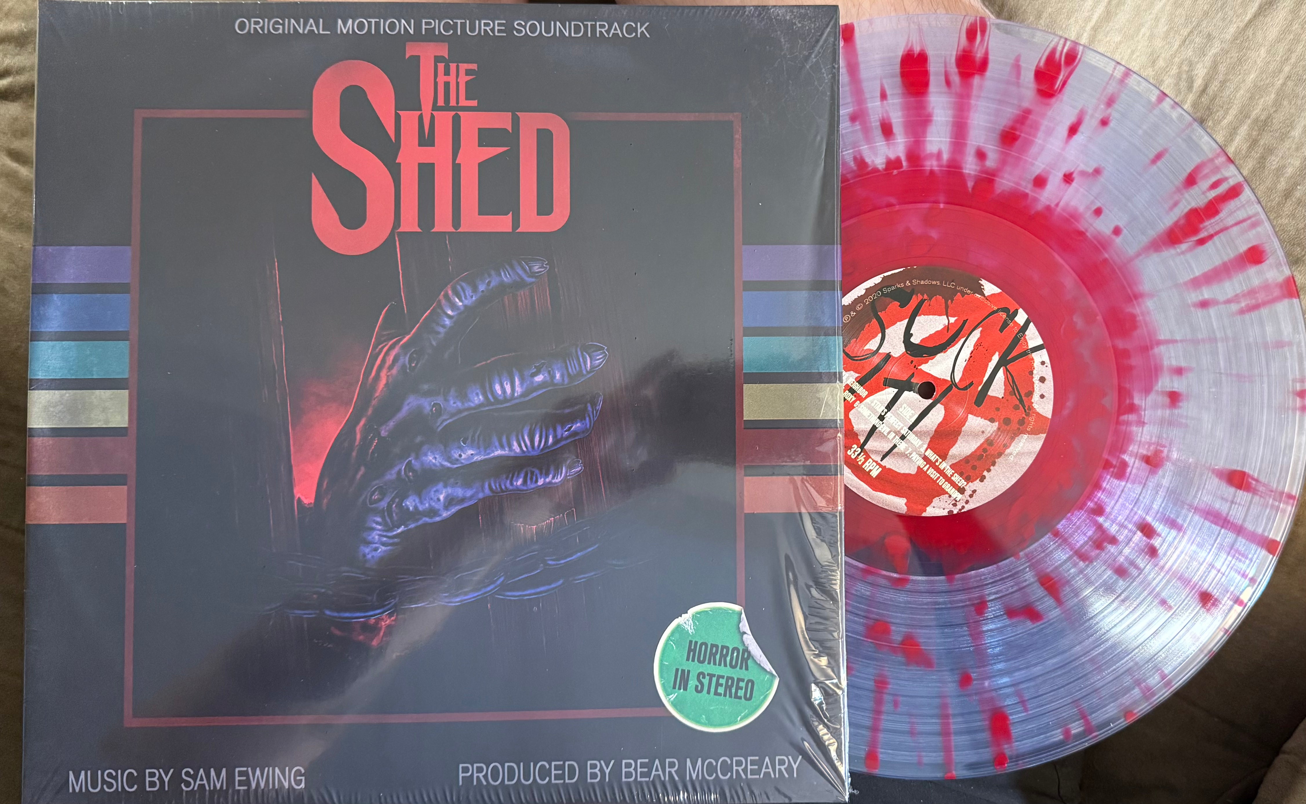 Sam Ewing, Bear McCreary – The Shed Soundtrack (2020, Shotgun Brain Blast Variant, USED)