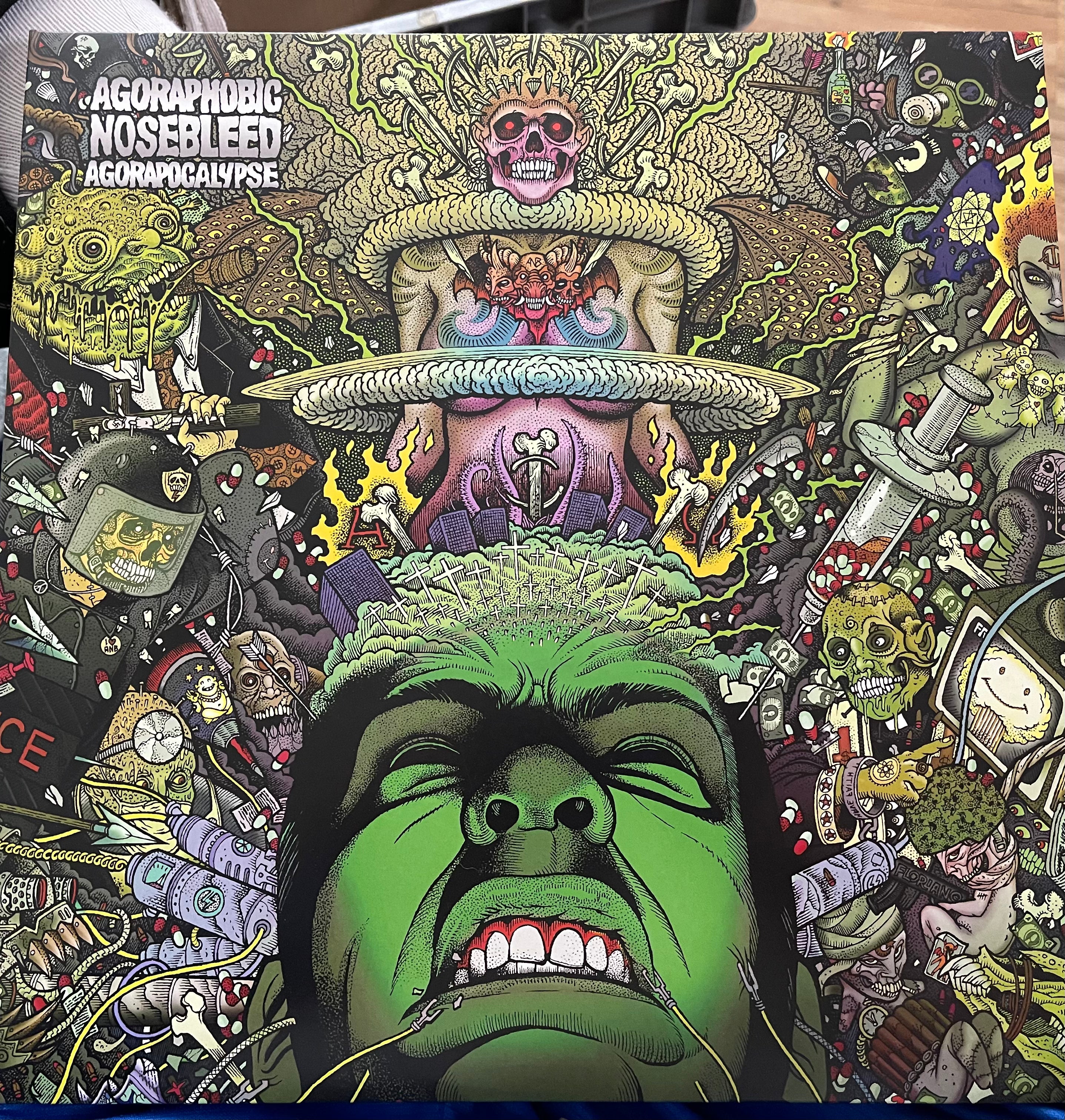 Agoraphobic Nosebleed - Agorapocalypse (Green Vinyl)