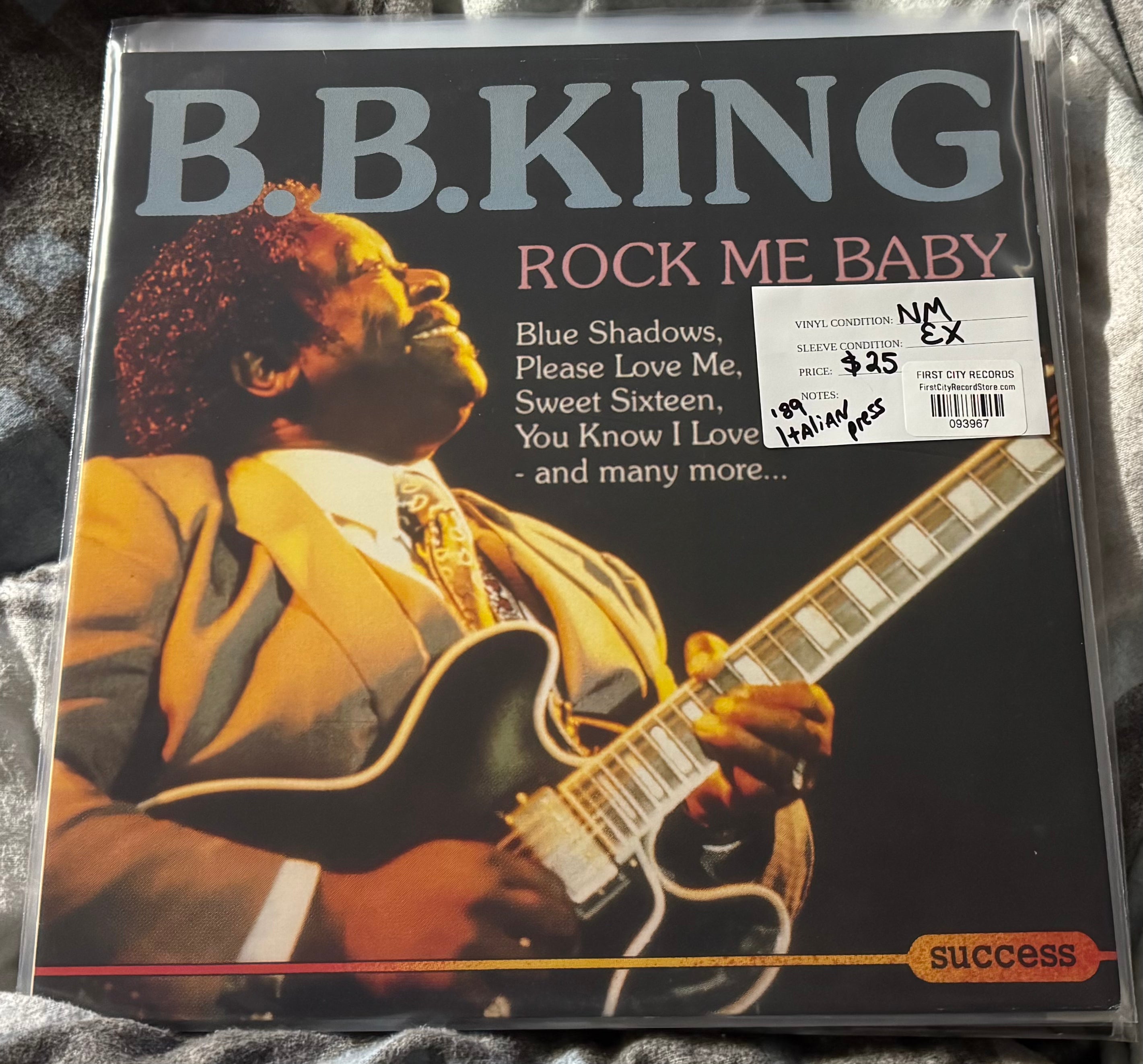 BB King - Rock Me Baby (Italian, USED)