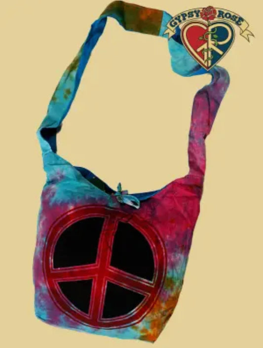 Tye Dye  Peace Cotton Bag