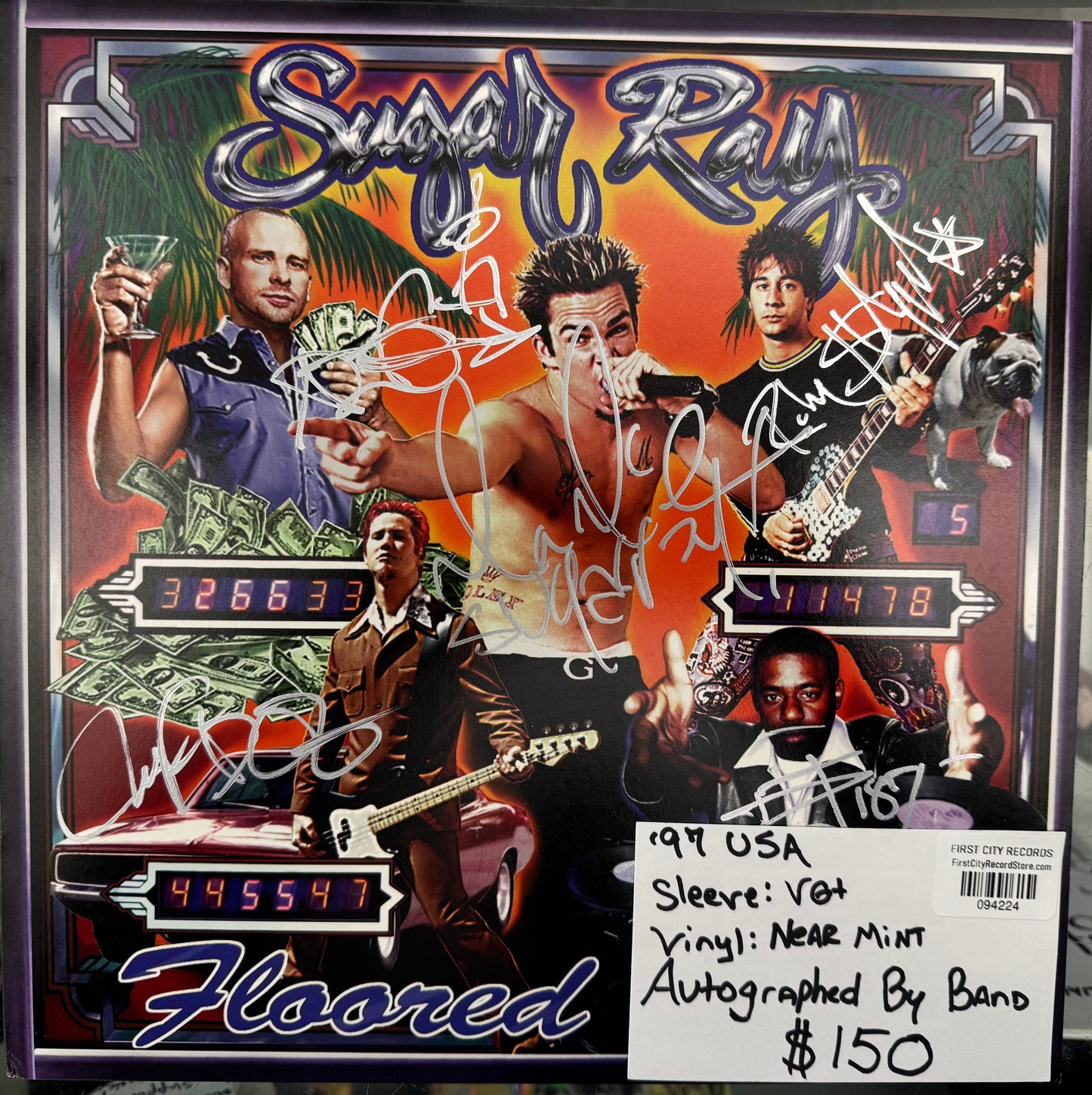 Sugar Ray - Floored (1997 OG Pressing, AUTOGRAPHED by Entire Band)