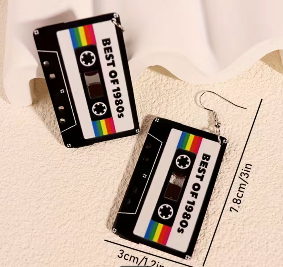 Best of 1980s Cassette Earrings