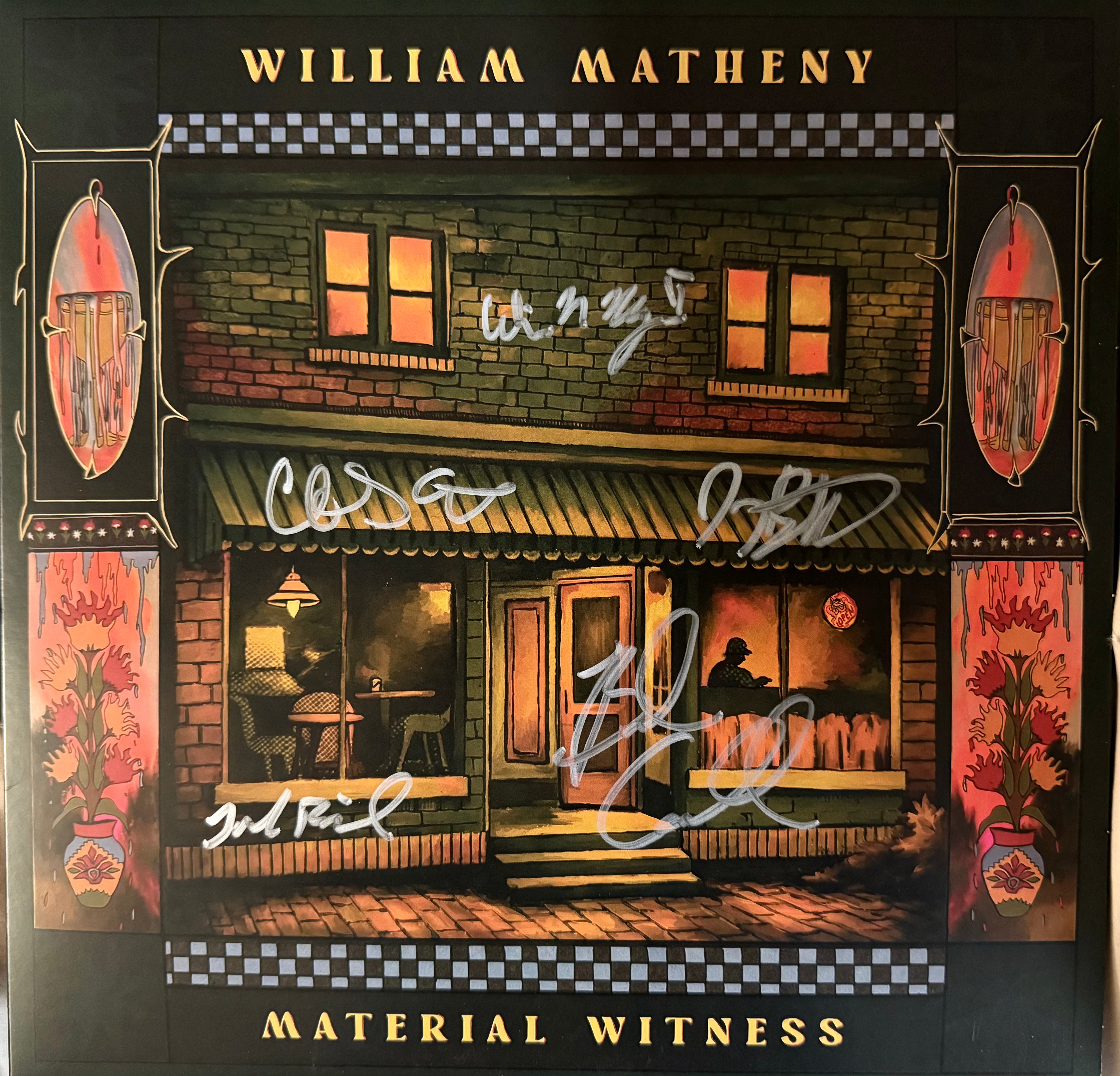 William Matheny - Material Witness (Autographed)