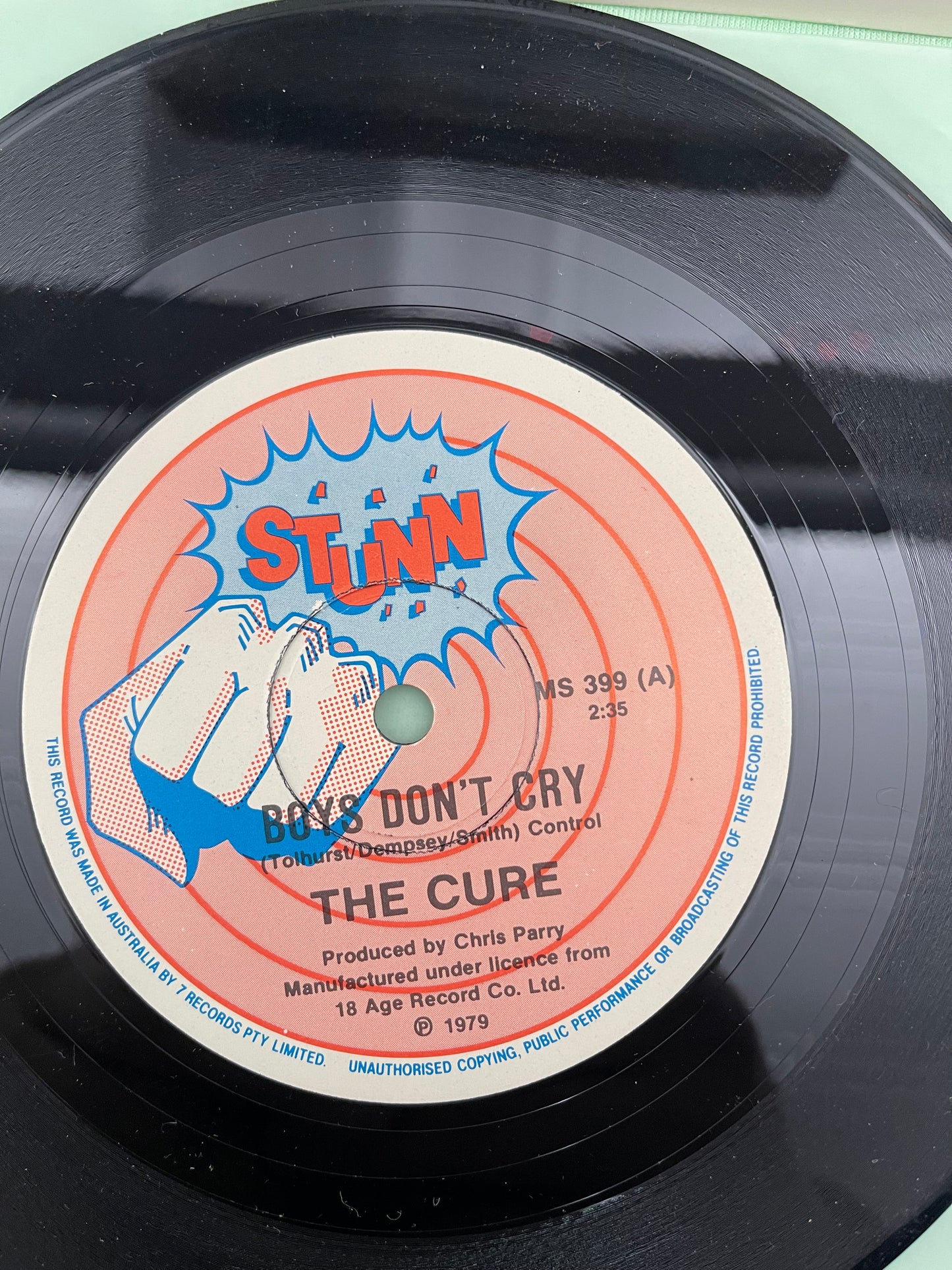 The Cure - Boys Don’t Cry 7” (1979 Australian Pressing)
