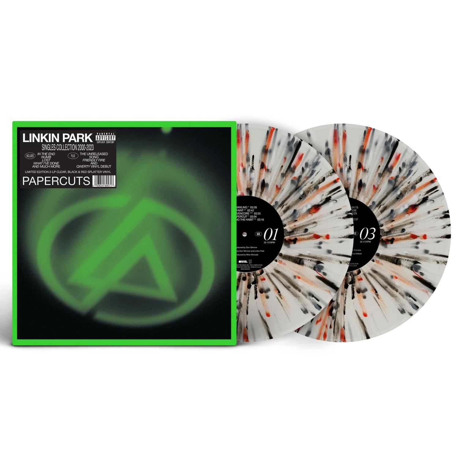 Linkin Park - Papercuts (Black & Red Splatter)