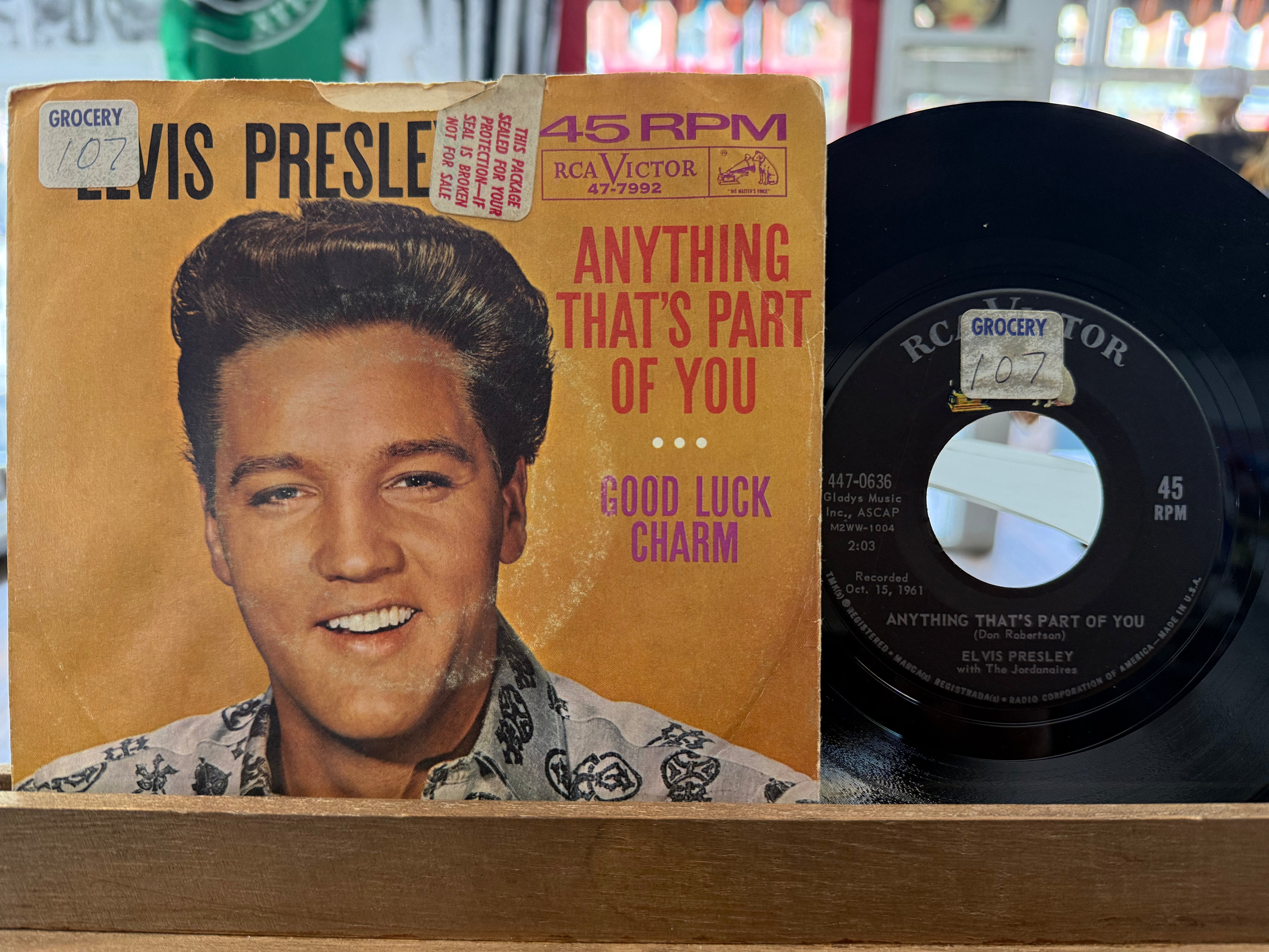 Elvis Presley - Anything That’s Part of You 7” (USED)