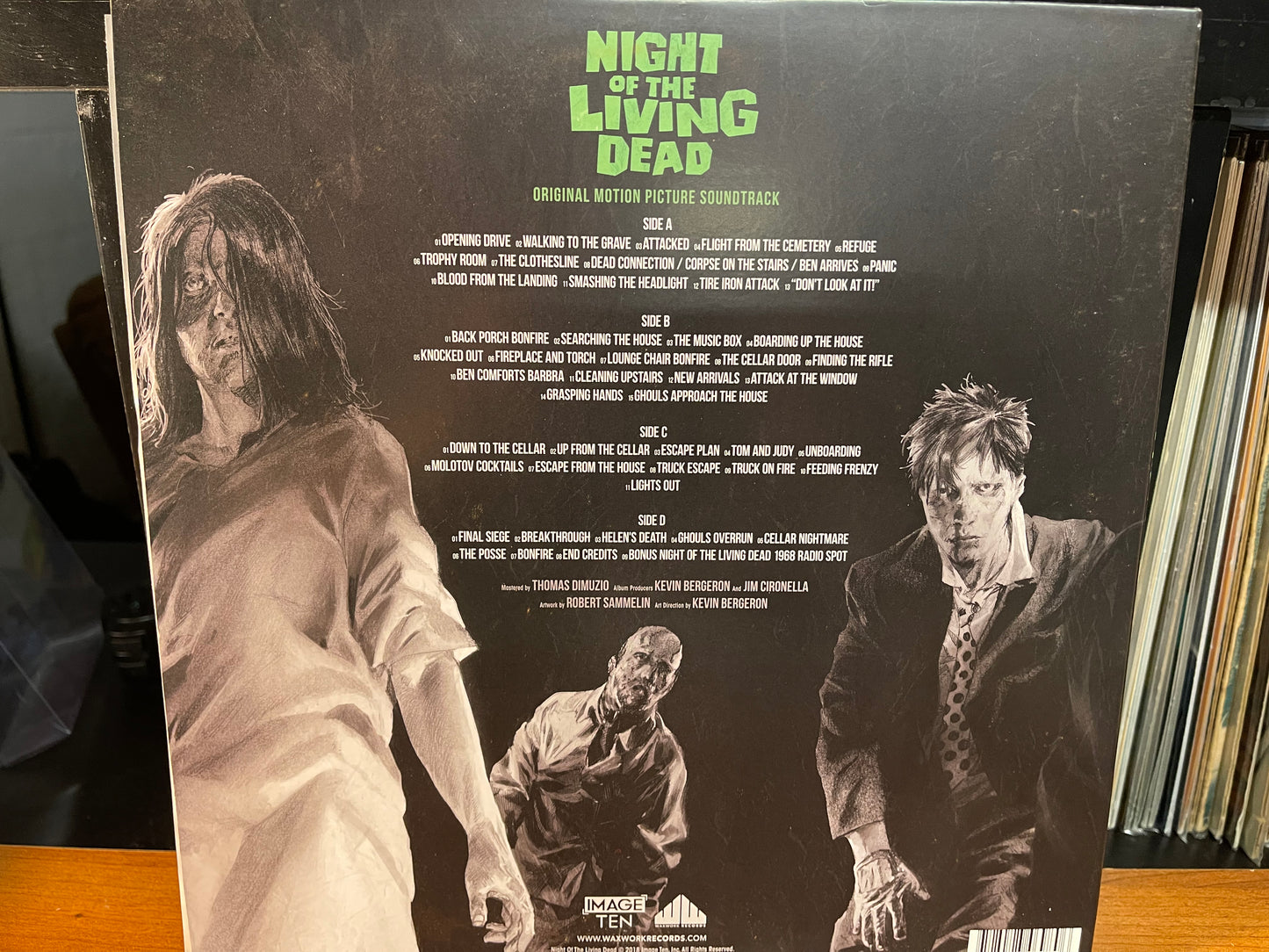 Waxwork Records: Night of the Living Dead Score (Grey and White SUBSCRIBER ONLY VARIANT)