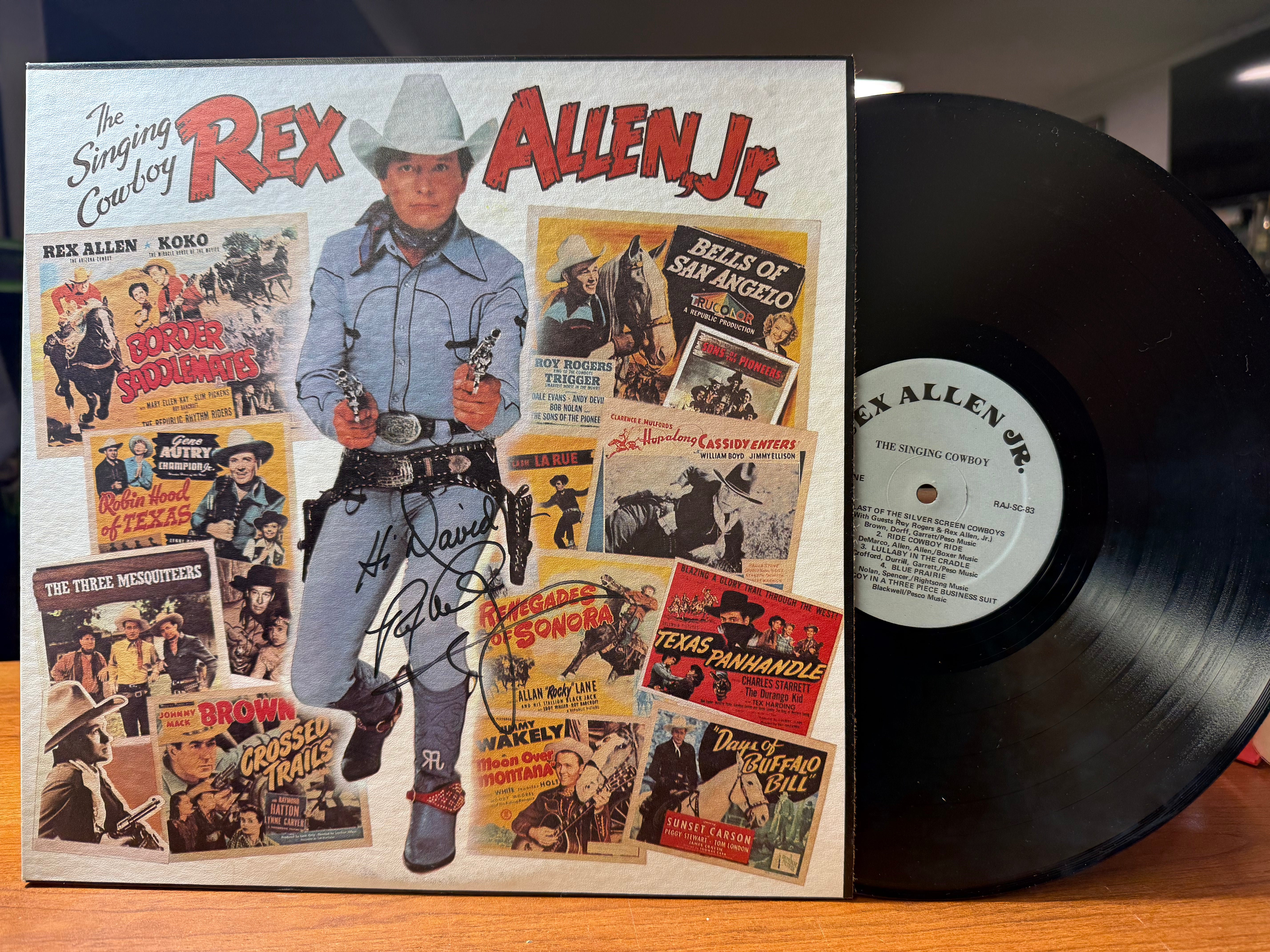 Rex Allen Jr - The Singing Cowboy (1982, Private Press, Autographed, USED)
