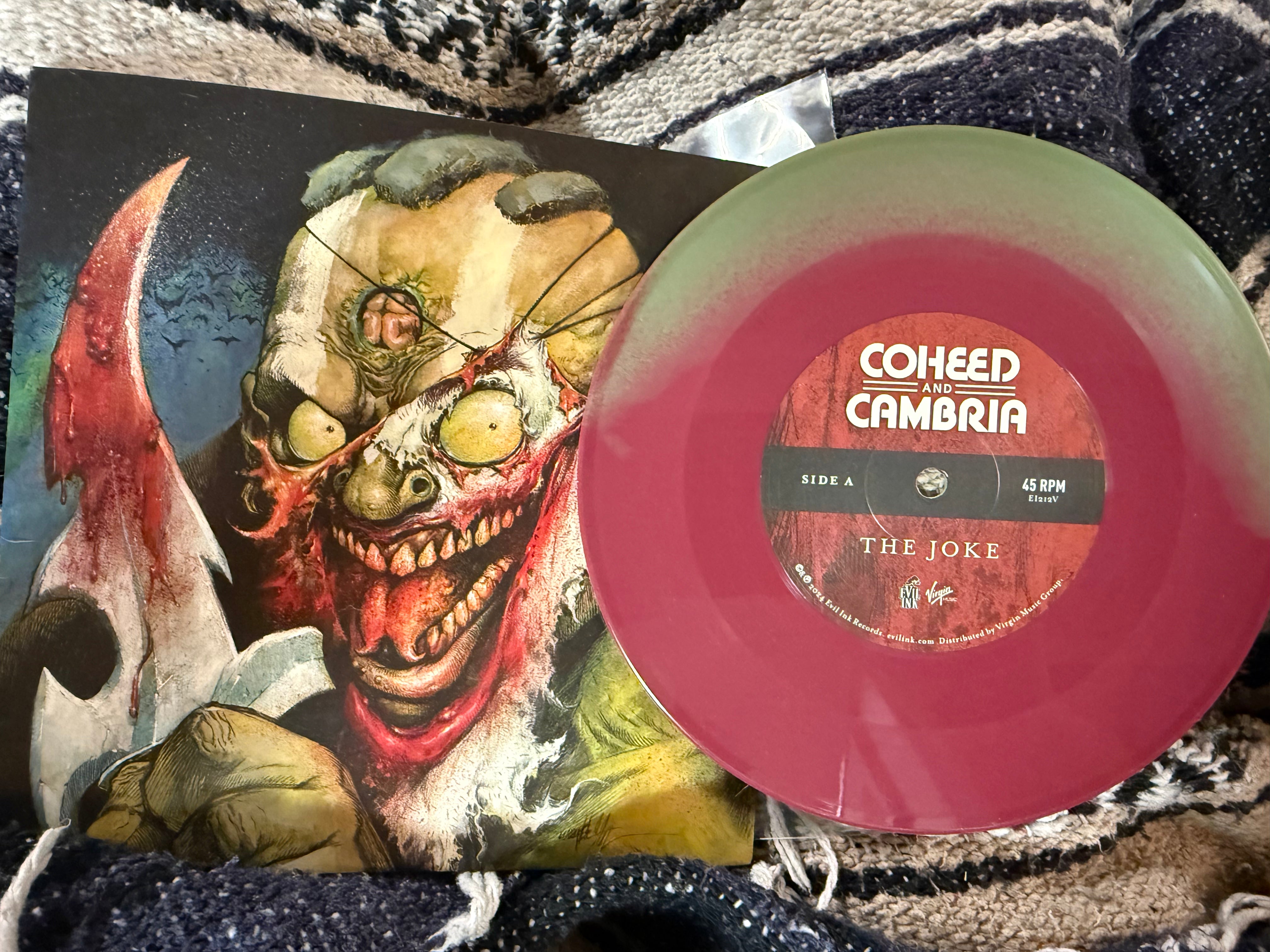 Coheed & Cambria - The Joke/Deranged (Green & Red Mix, 7 inch)