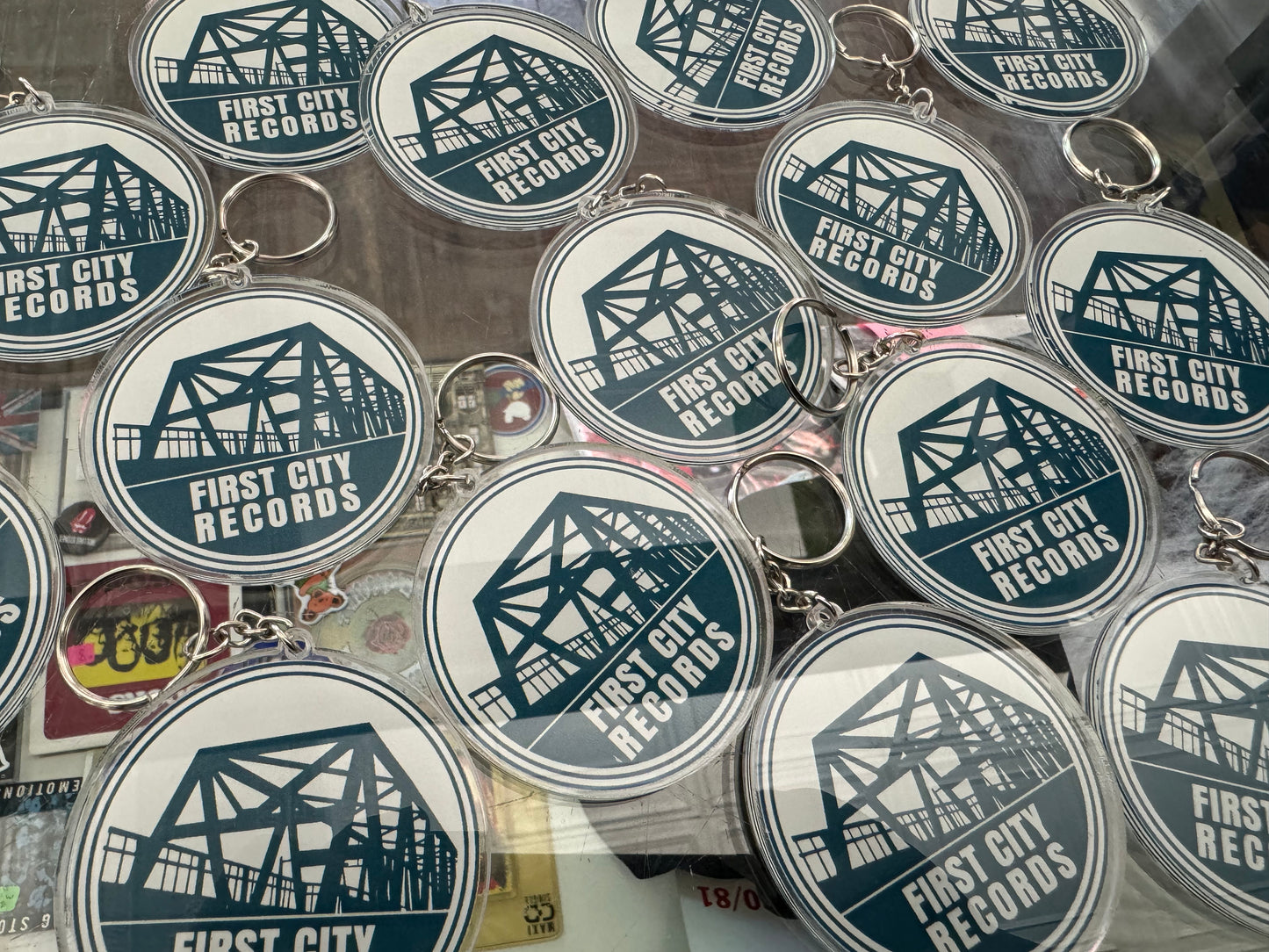 First City Records Keychain