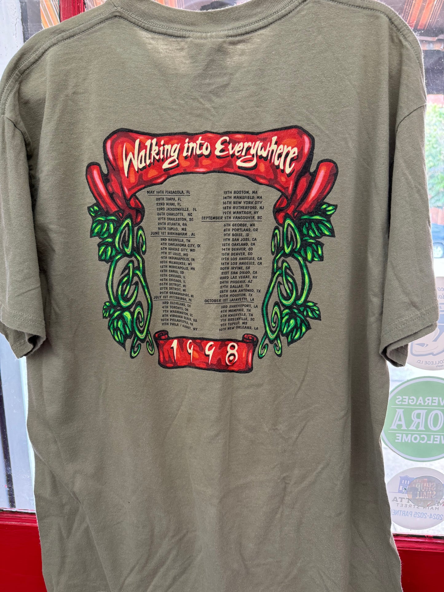 Robert Plant & Jimmy Page “Walking Into Everywhere” 1998 Tour Shirt