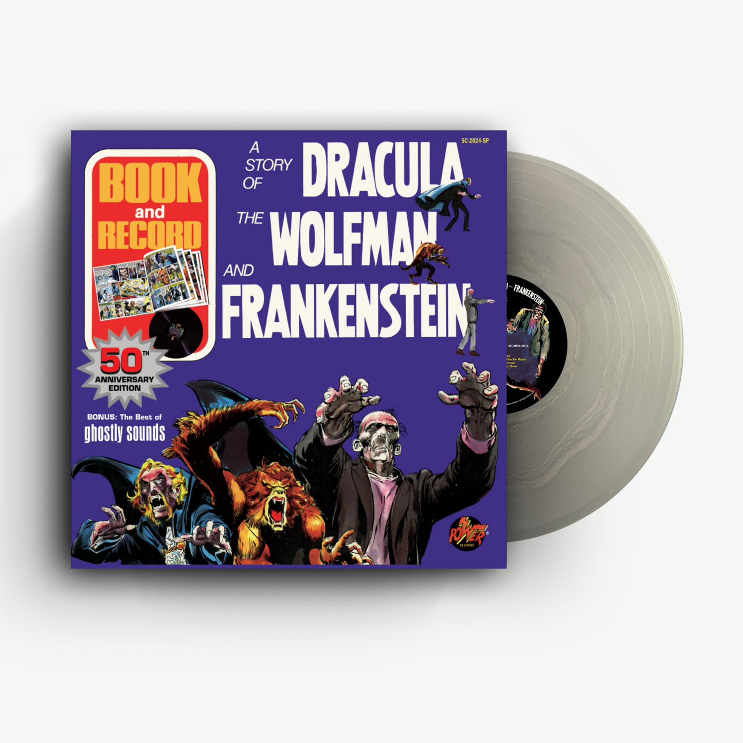 A Story of Dracula, Frankenstein and The Wolfman (Coloring Book, 50th Anniversary, Multiple Options)