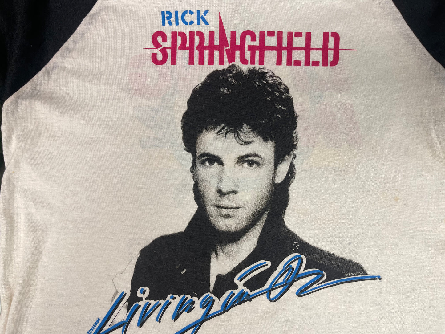 Rick Springfield “Living In Oz” 1983 Baseball Style Shirt