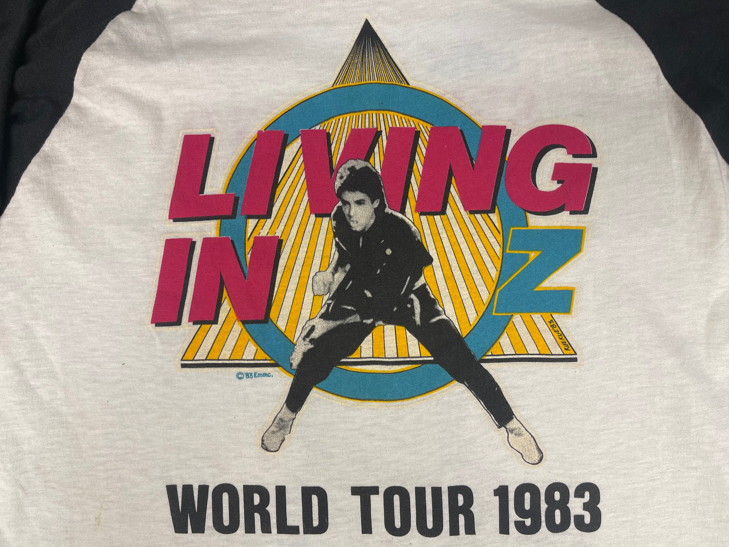 Rick Springfield “Living In Oz” 1983 Baseball Style Shirt