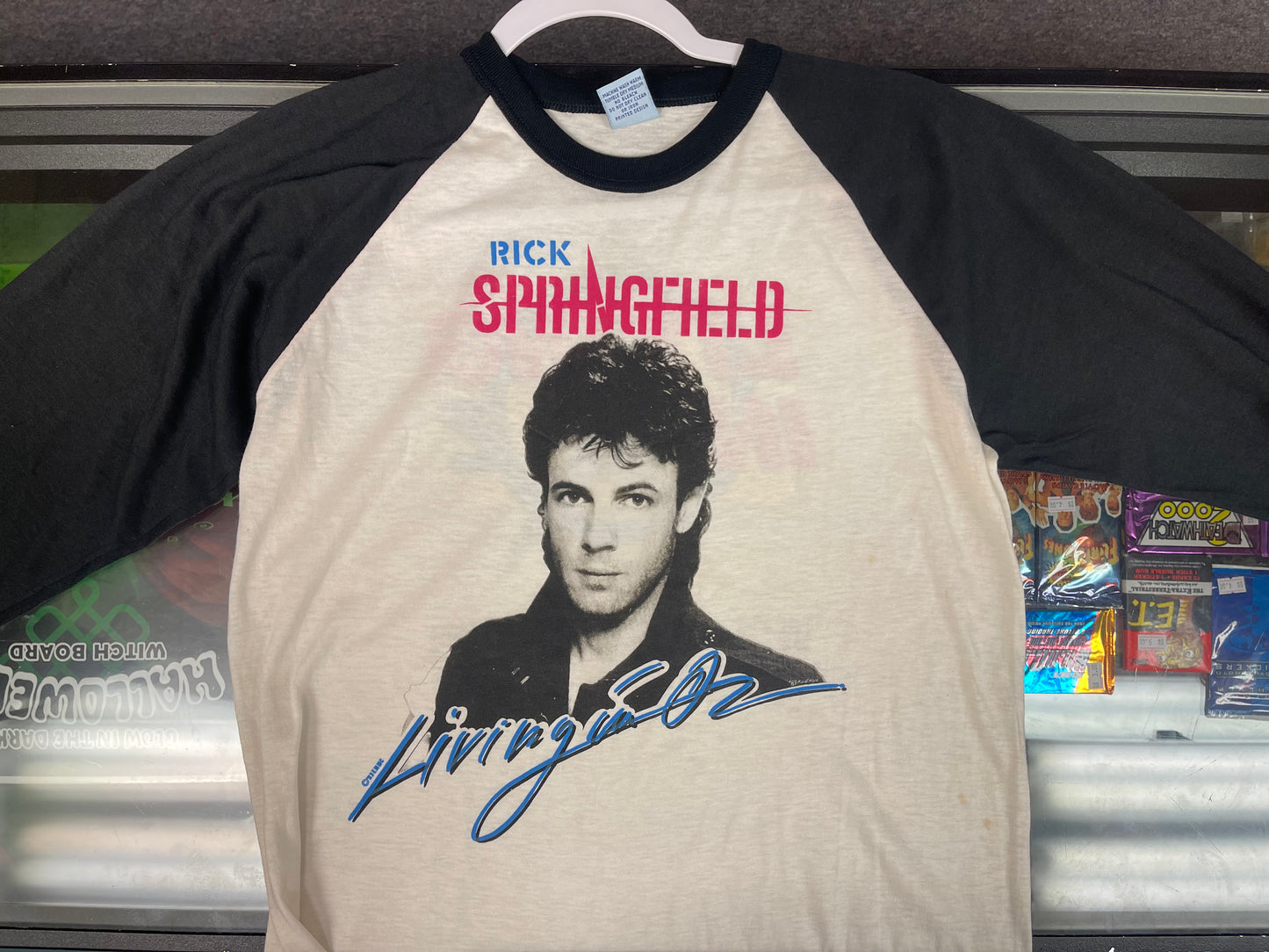 Rick Springfield “Living In Oz” 1983 Baseball Style Shirt